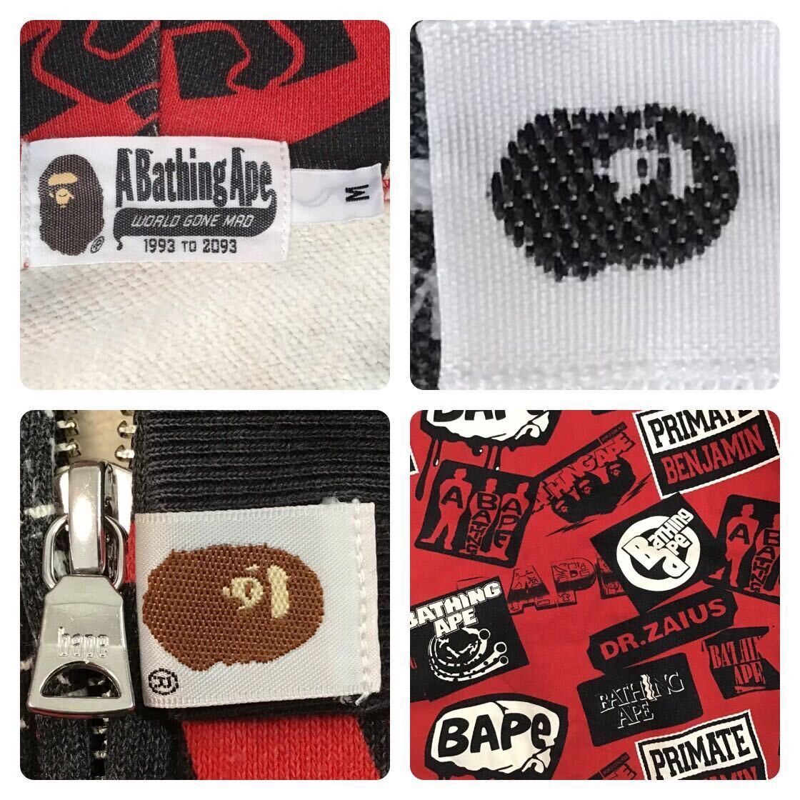 Bape × Nigo BAPE Mix logo full zip hoodie a bathing ape NIGO Size US M / EU 48-50 / 2 - 6 Thumbnail