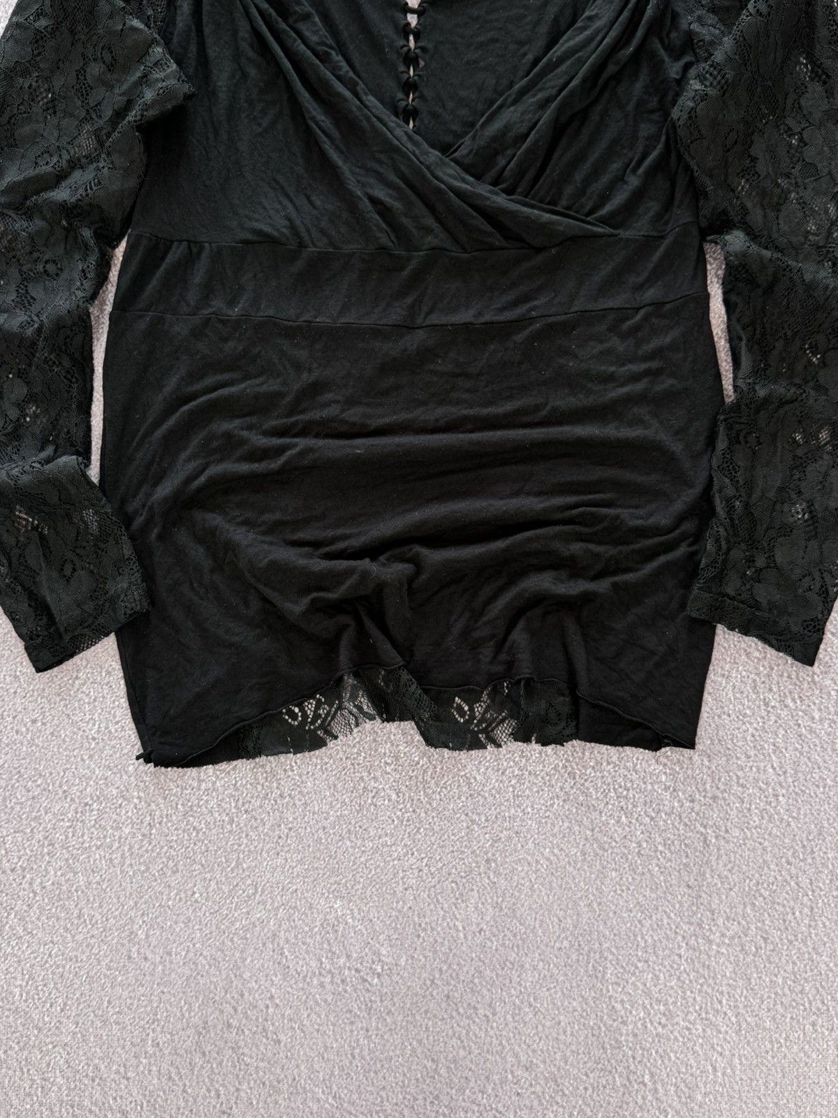 Japanese Brand Gothicana 00s Sexy Alt Girl Style Sexy Long Sleeve T-Shirt Size XXL / US 16-18 / IT 52-54 - 3 Thumbnail