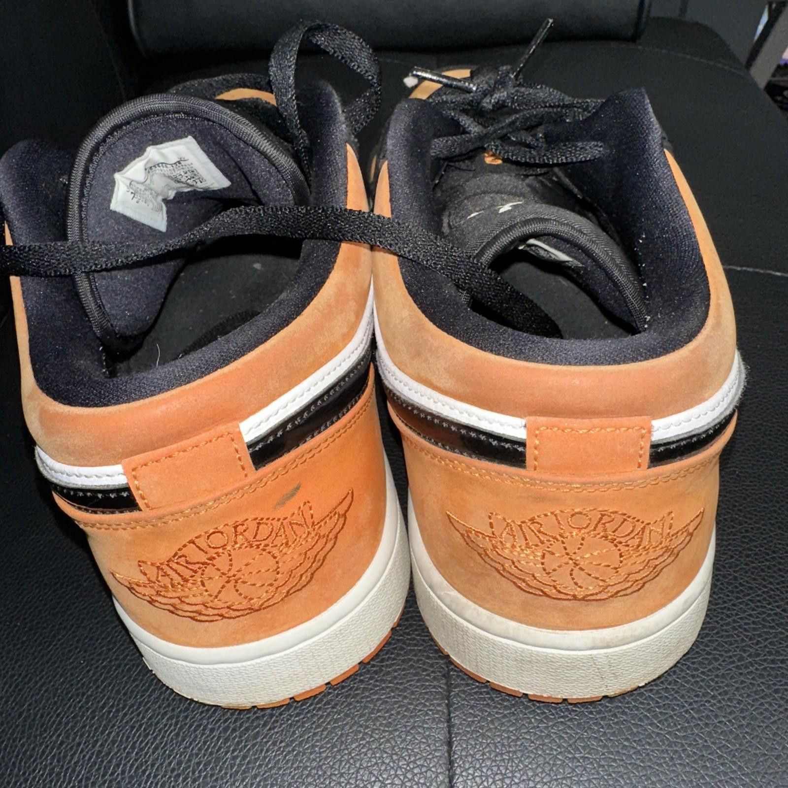 Jordan Brand Nike Air Jordan 1 Low Shoes Mens Size 13 Orange 553558-128 Size US 13 / EU 46 - 3 Thumbnail