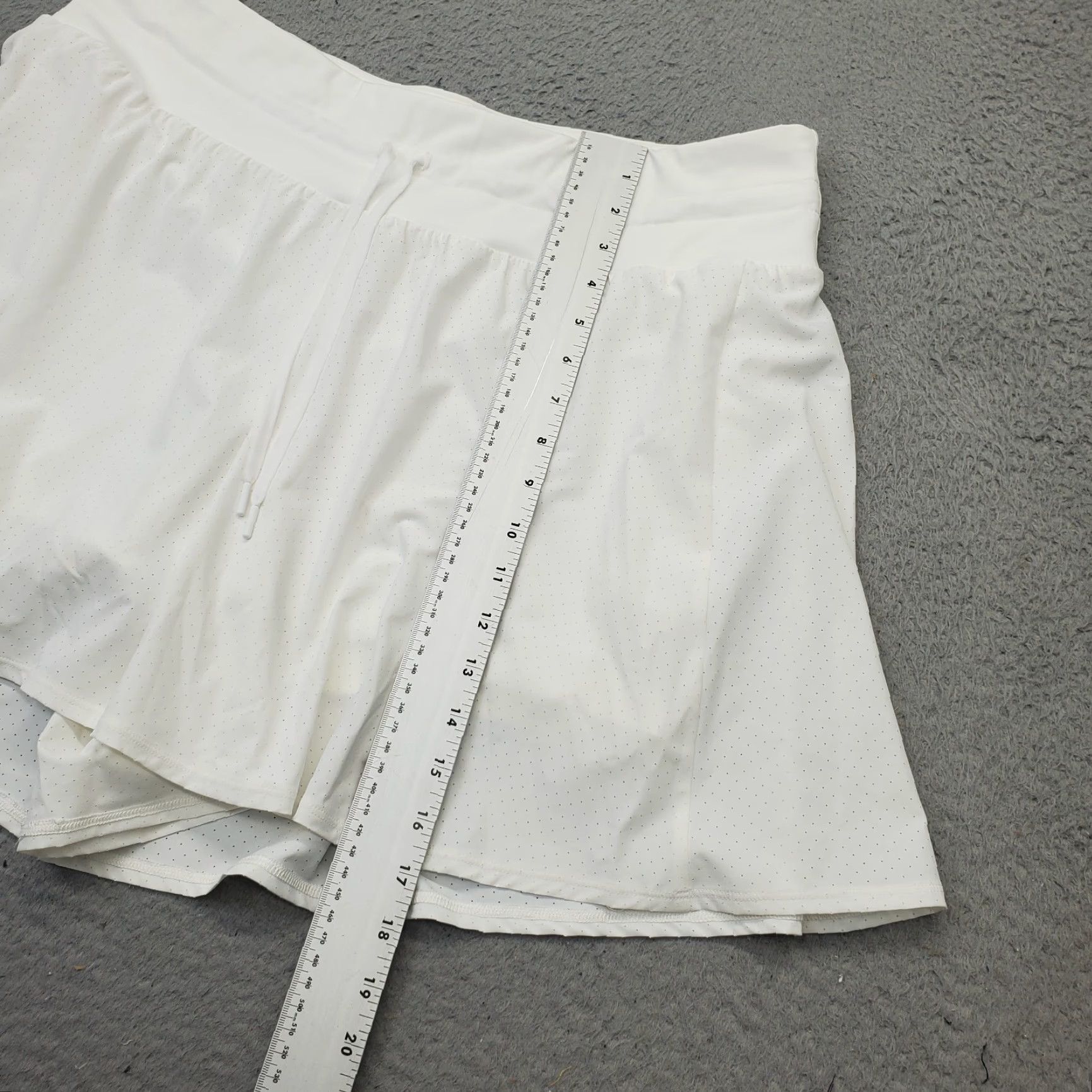 Vintage CALIA Womens XXL White Knit Waistband Shorts High-Rise Relaxed Fit Performance Size 40" / US 18 - 4 Thumbnail