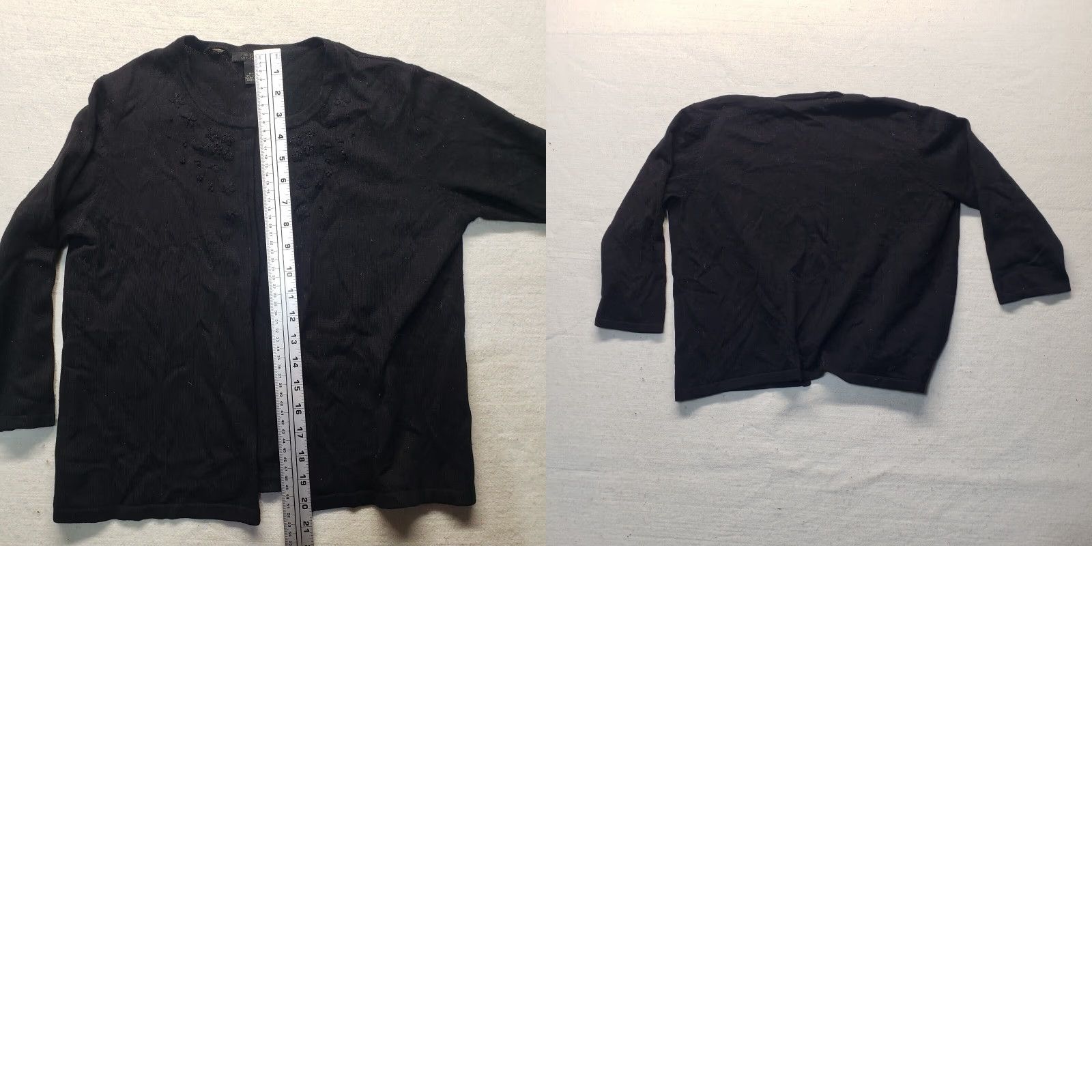 Vintage Vintage The Limited Black Silk Cashmere Blend Button-Up Cardigan Women's Large Fall Winter Size M / US 6-8 / IT 42-44 - 8 Thumbnail