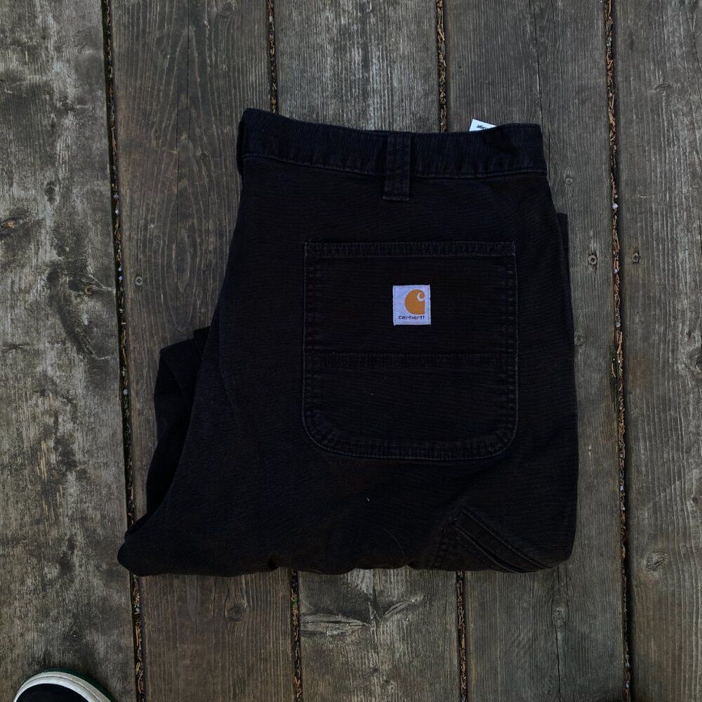 Carhartt Carhartt MultiPocket Cargo Pants Size 40 Black Relaxed Fit Size US 40 / EU 56 - 3 Thumbnail