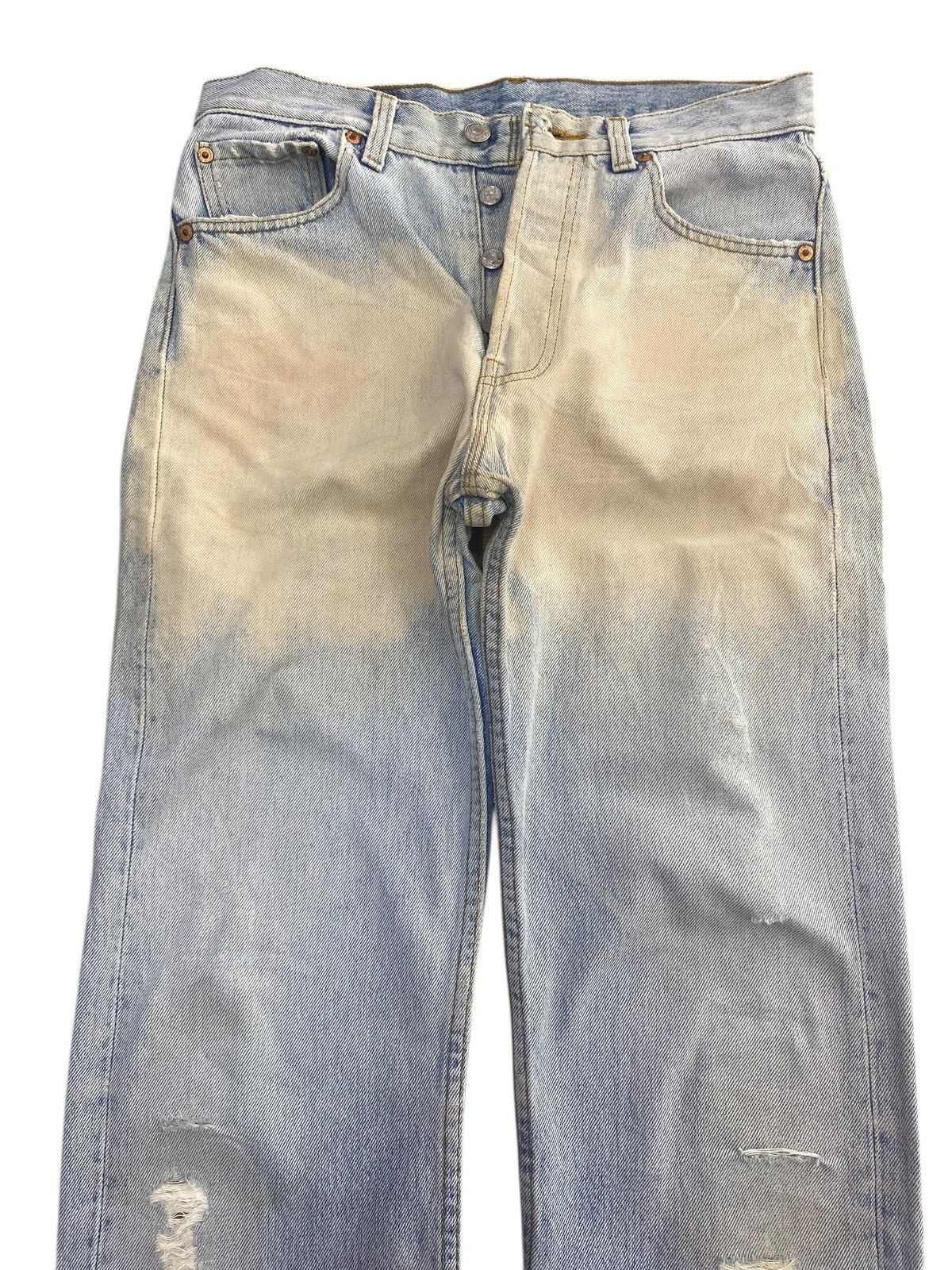 Levi's Vintage Levi’s Blue Acid Wash Style Ripped Jeans Size US 30 / EU 46 - 2 Thumbnail