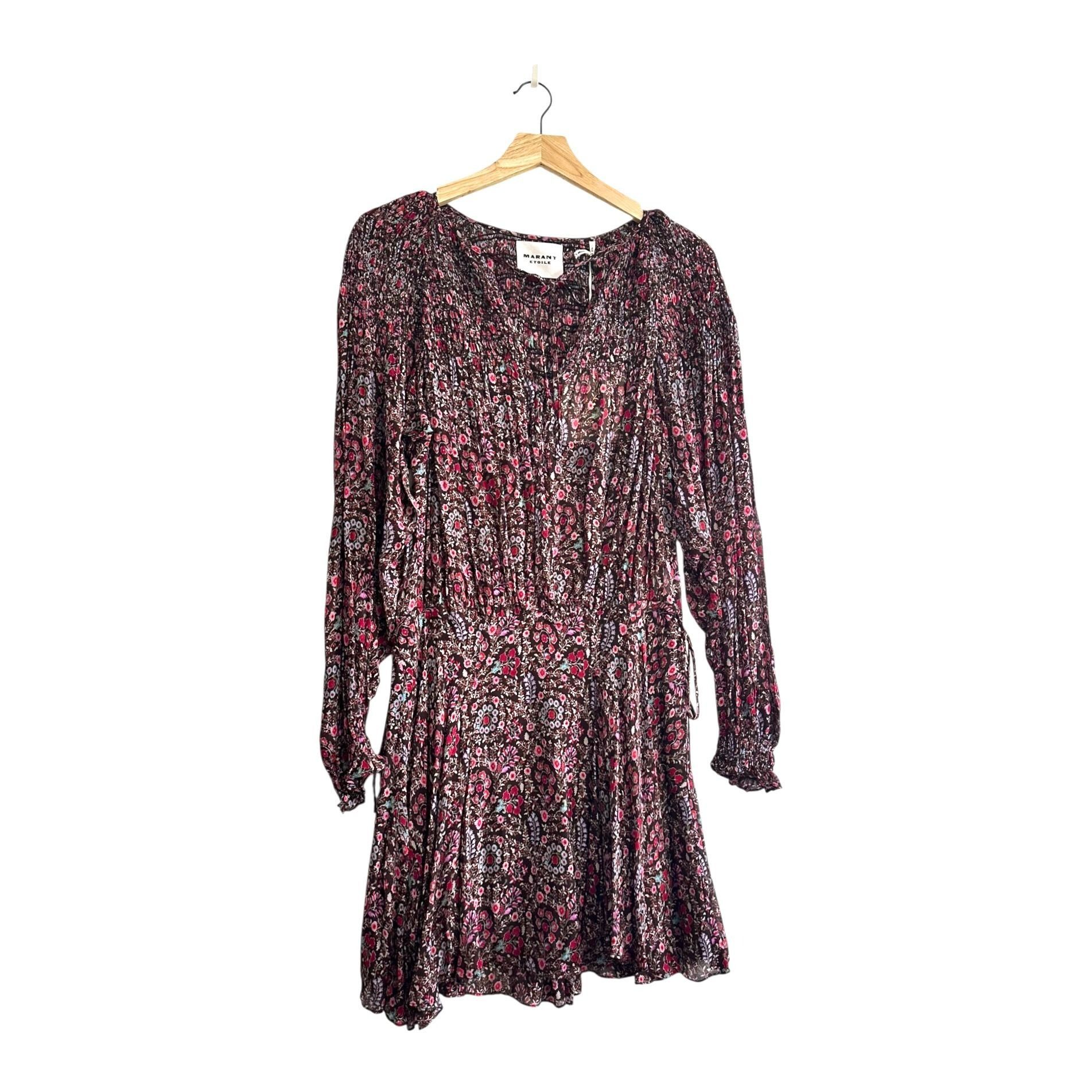 Isabel Marant Etoile Isabel Marant Étoile Noanne Floral Mini Dress Brown FR 34 NW Size XS / US 0-2 / IT 36-38 - 1 Thumbnail