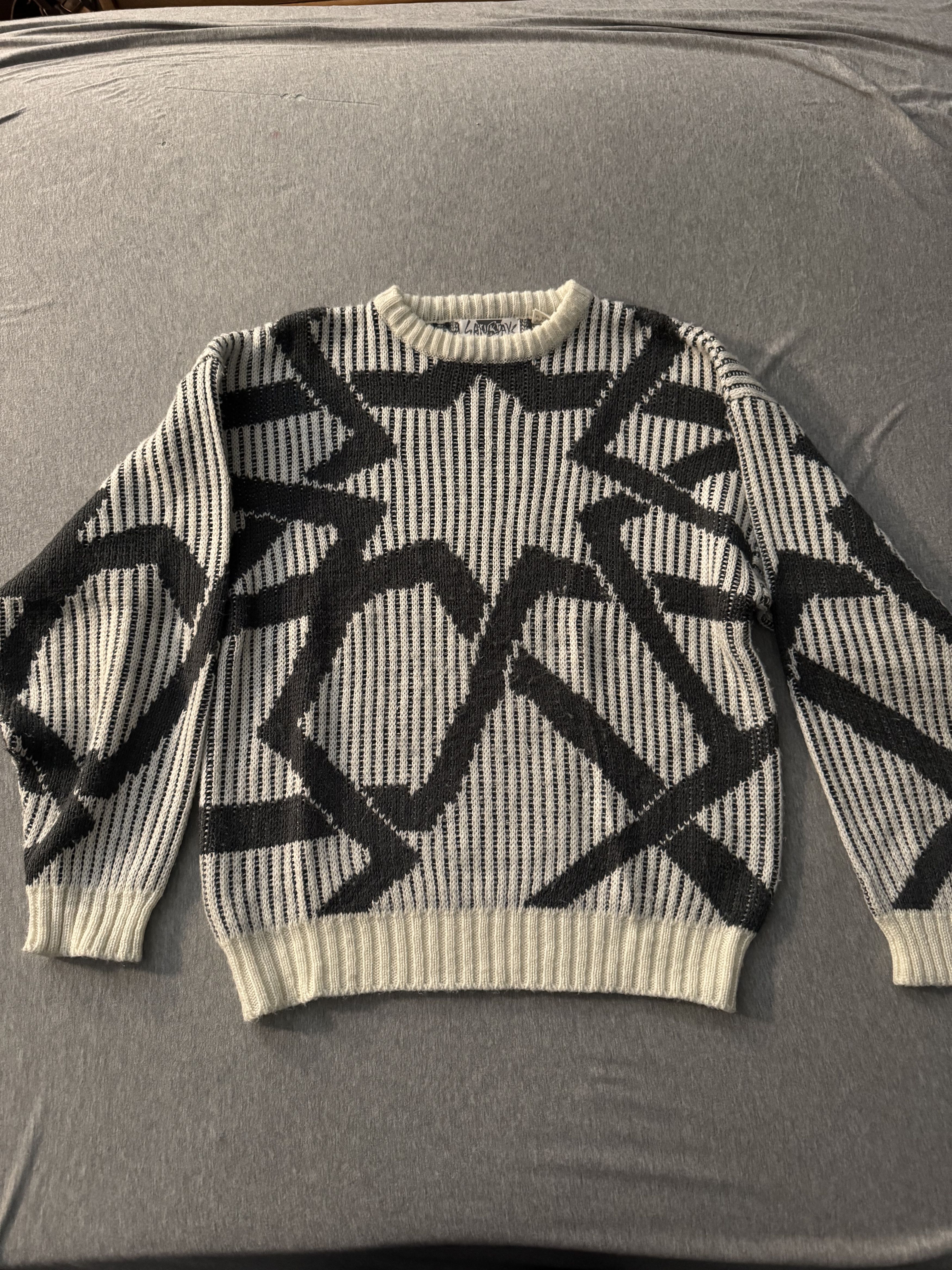 Saturdays NYC Saturdays NYC - White Star Sweater Size US L / EU 52-54 / 3 - 1 Thumbnail