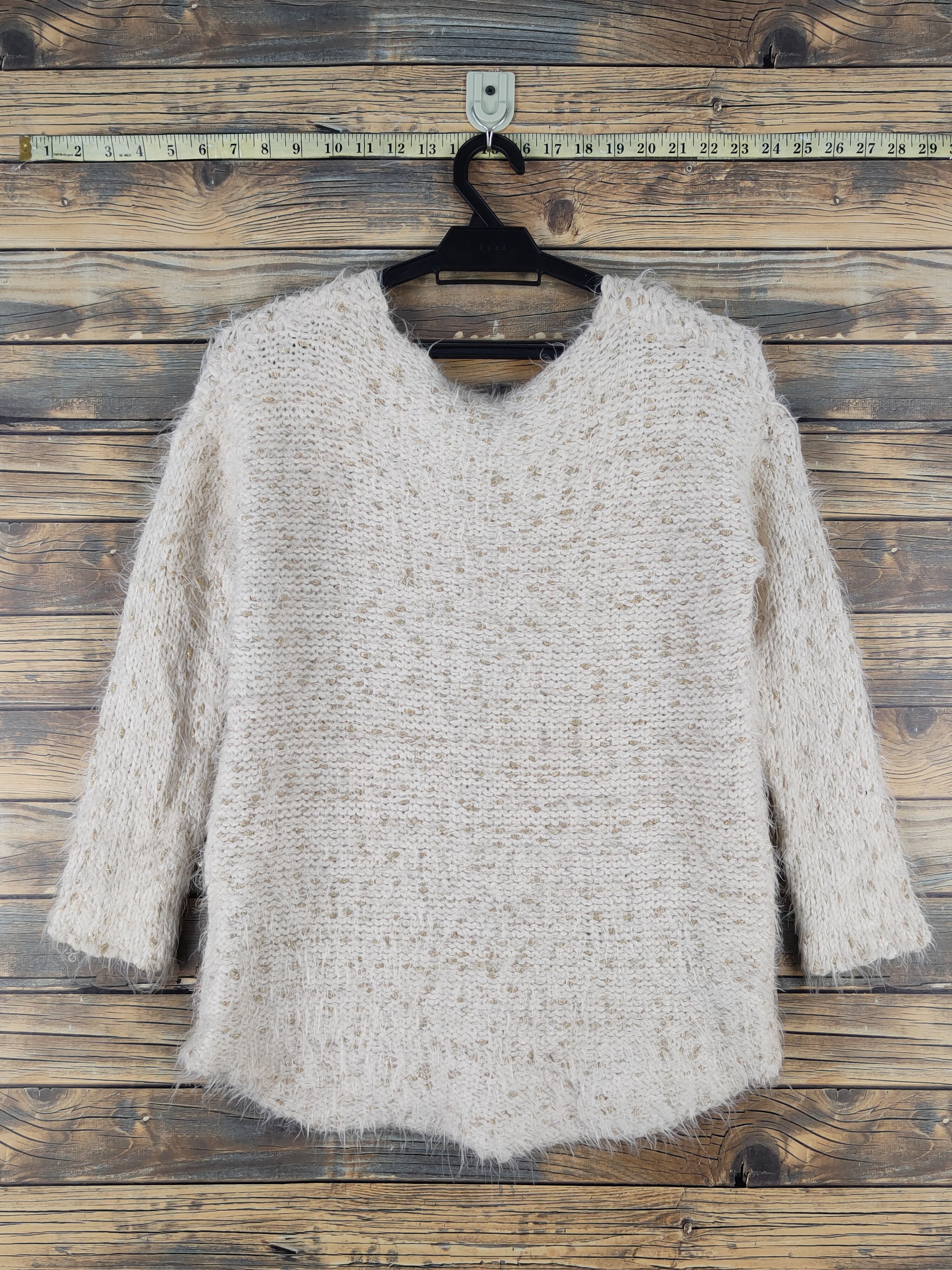 Japanese Brand Atmark Light Brown Shag Shaggy Fur Mohair Knitwear #W1670 Size M / US 6-8 / IT 42-44 - 7 Thumbnail