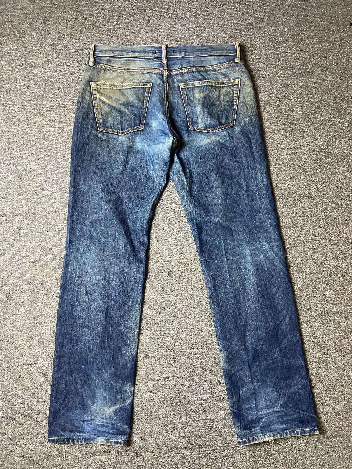 Japanese Brand × Uniqlo × Vintage UNIQLO Brand Distressed Denim Selvedge Jeans (129) Size US 36 / EU 52 - 2 Thumbnail