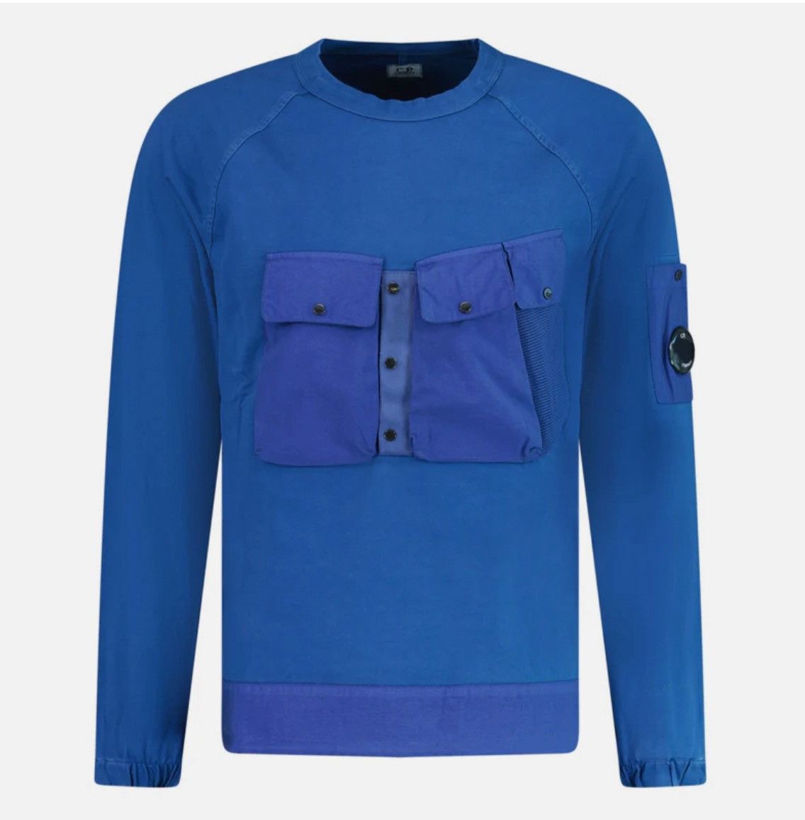 C.P. Company Sample C.P. Company Mixed Heavy Lens Sweatshirt Blue Size US L / EU 52-54 / 3 - 14 Thumbnail