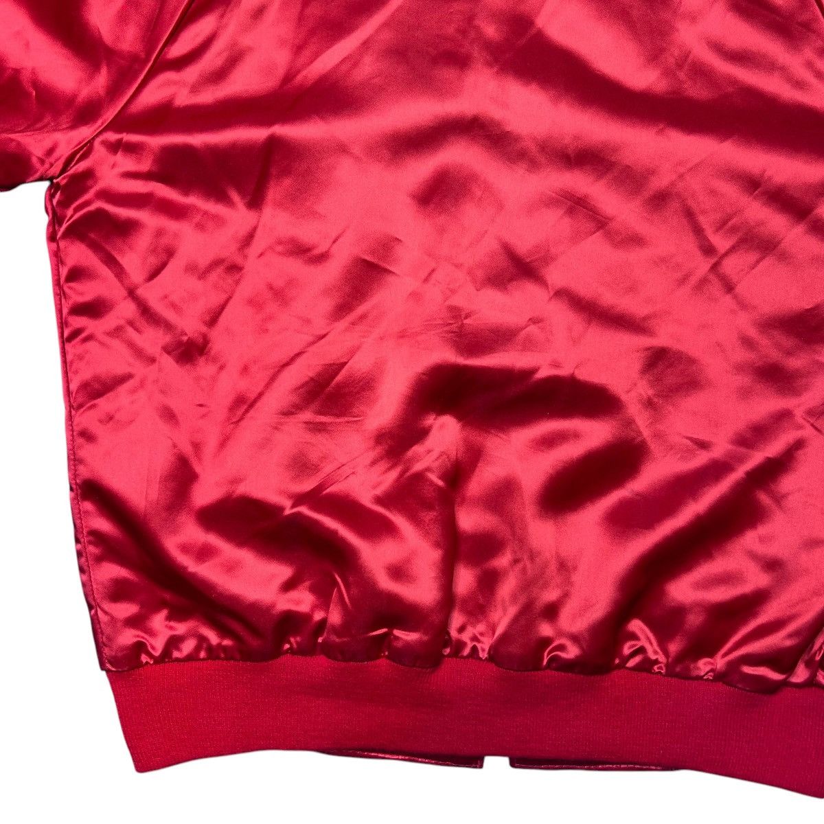 Chevrolet × Vintage 80s Chevrolet Corvette Embroidered Red Satin Bomber Jacket Size US L / EU 52-54 / 3 - 11 Thumbnail