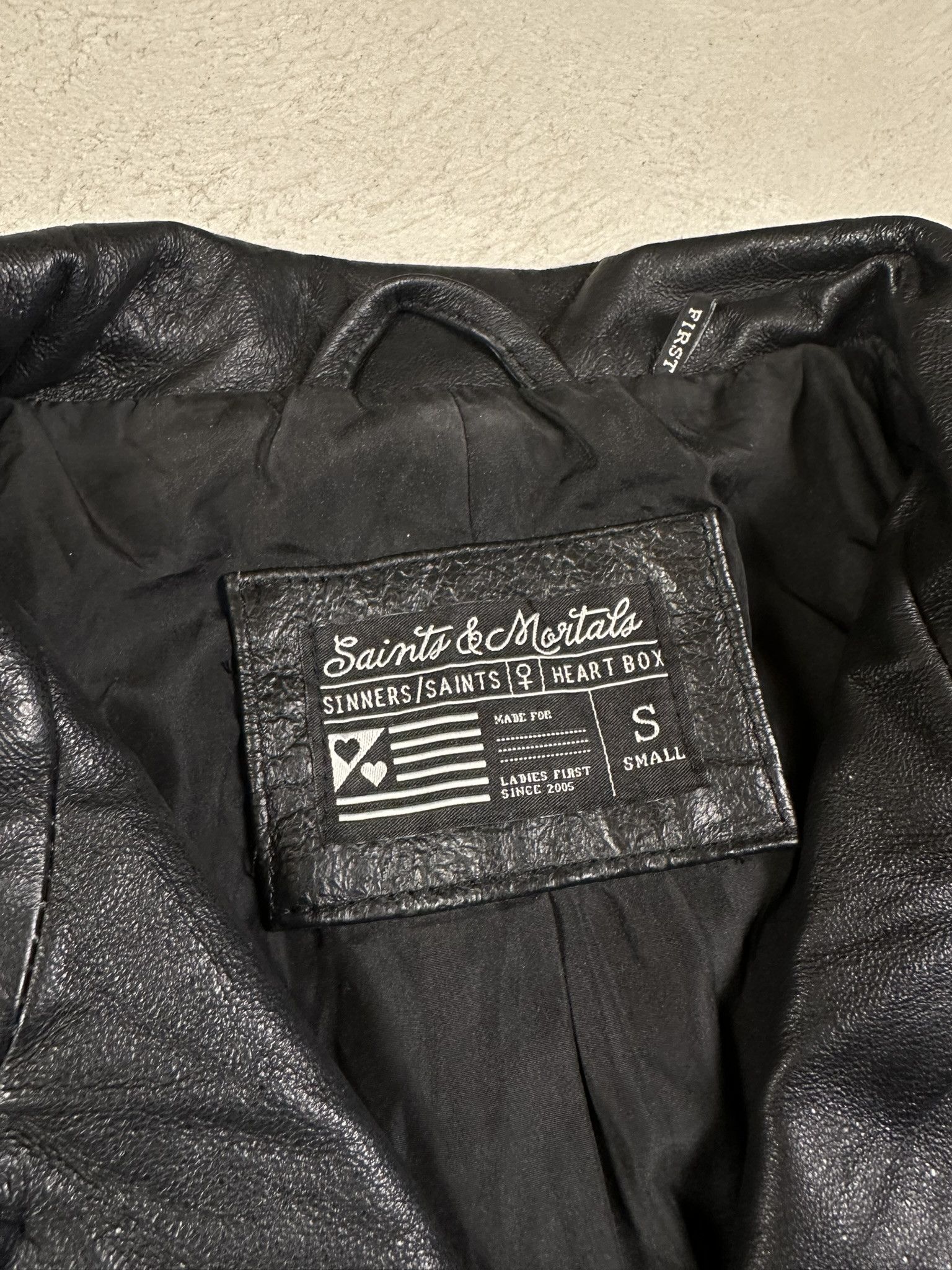 Vintage 00s Vintage Leather Ramonese Biker Moto Boxy Jacket Size S / US 4 / IT 40 - 8 Thumbnail