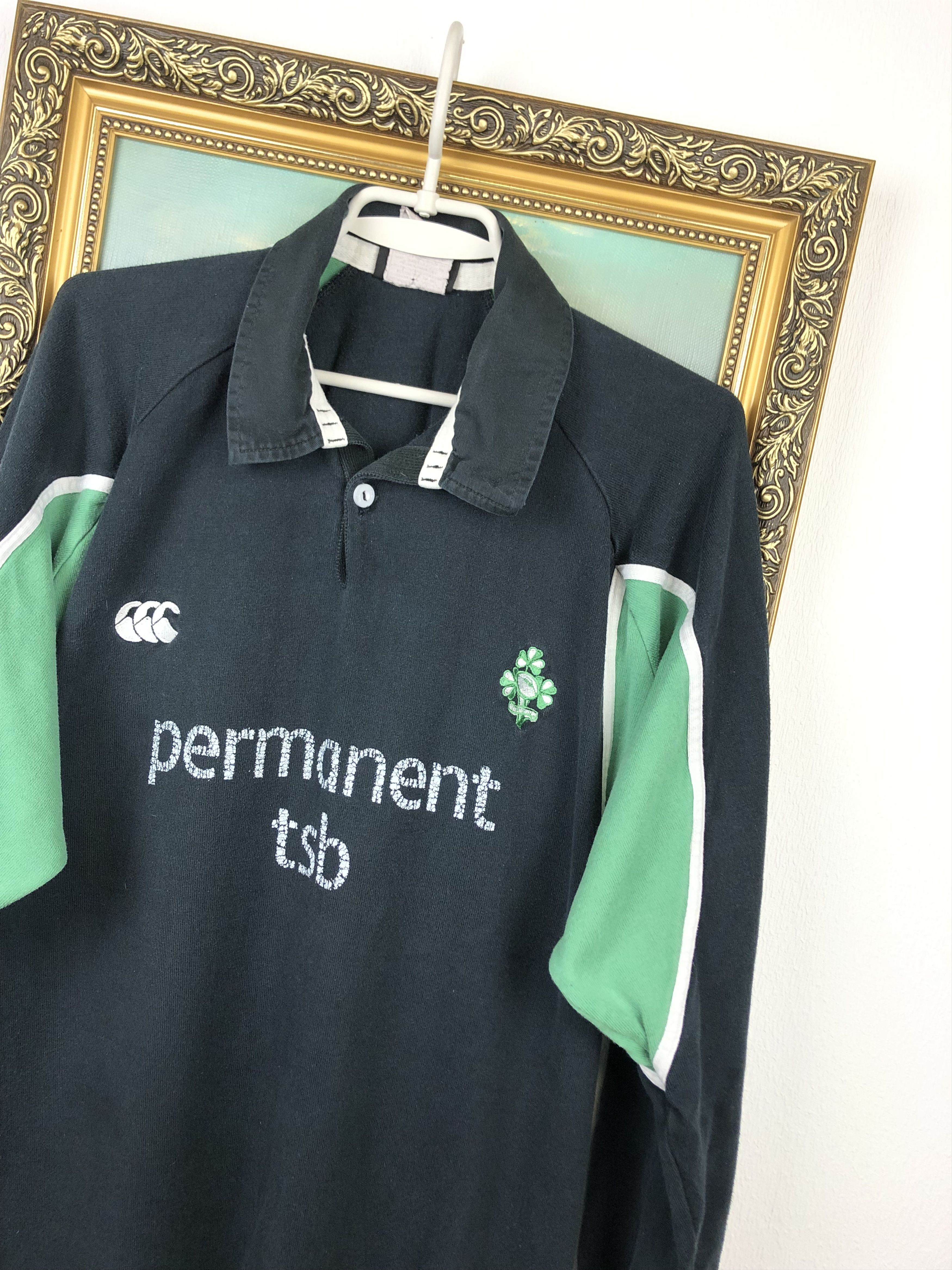 Canterbury of New Zealand Vintage Canterbury Ireland Rugby Jersey Shirt Long Sleeve Size US XXL / EU 58 / 5 - 4 Thumbnail