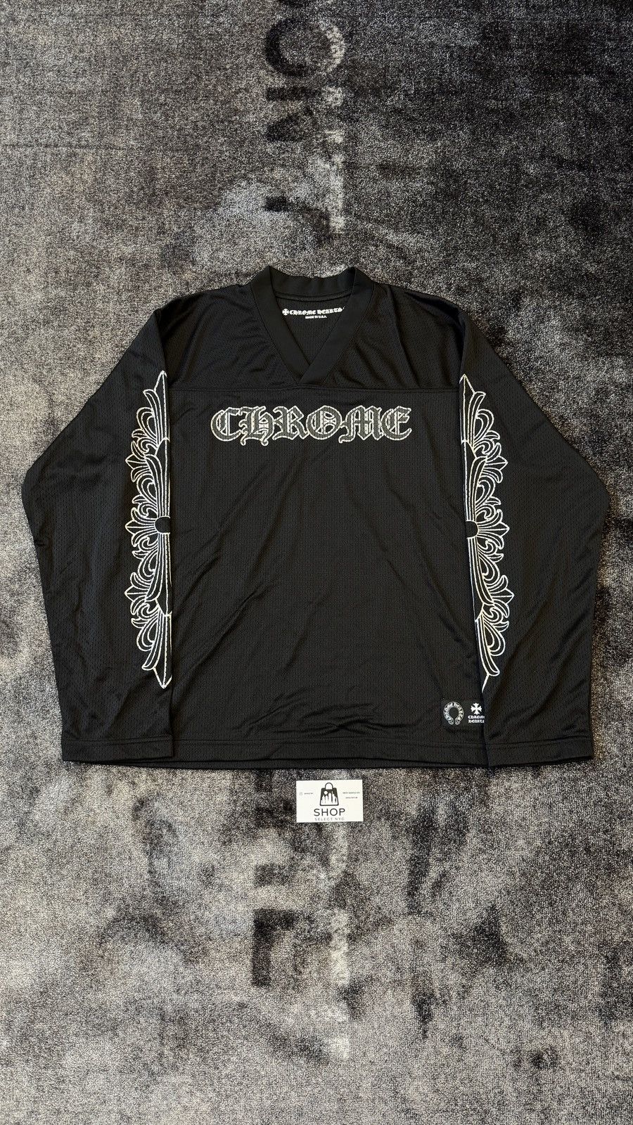 Chrome Hearts BRAND NEW CHROME HEARTS WARM-UP MESH LONG SLEEVE JERSEY Size US L / EU 52-54 / 3 - 1 Thumbnail
