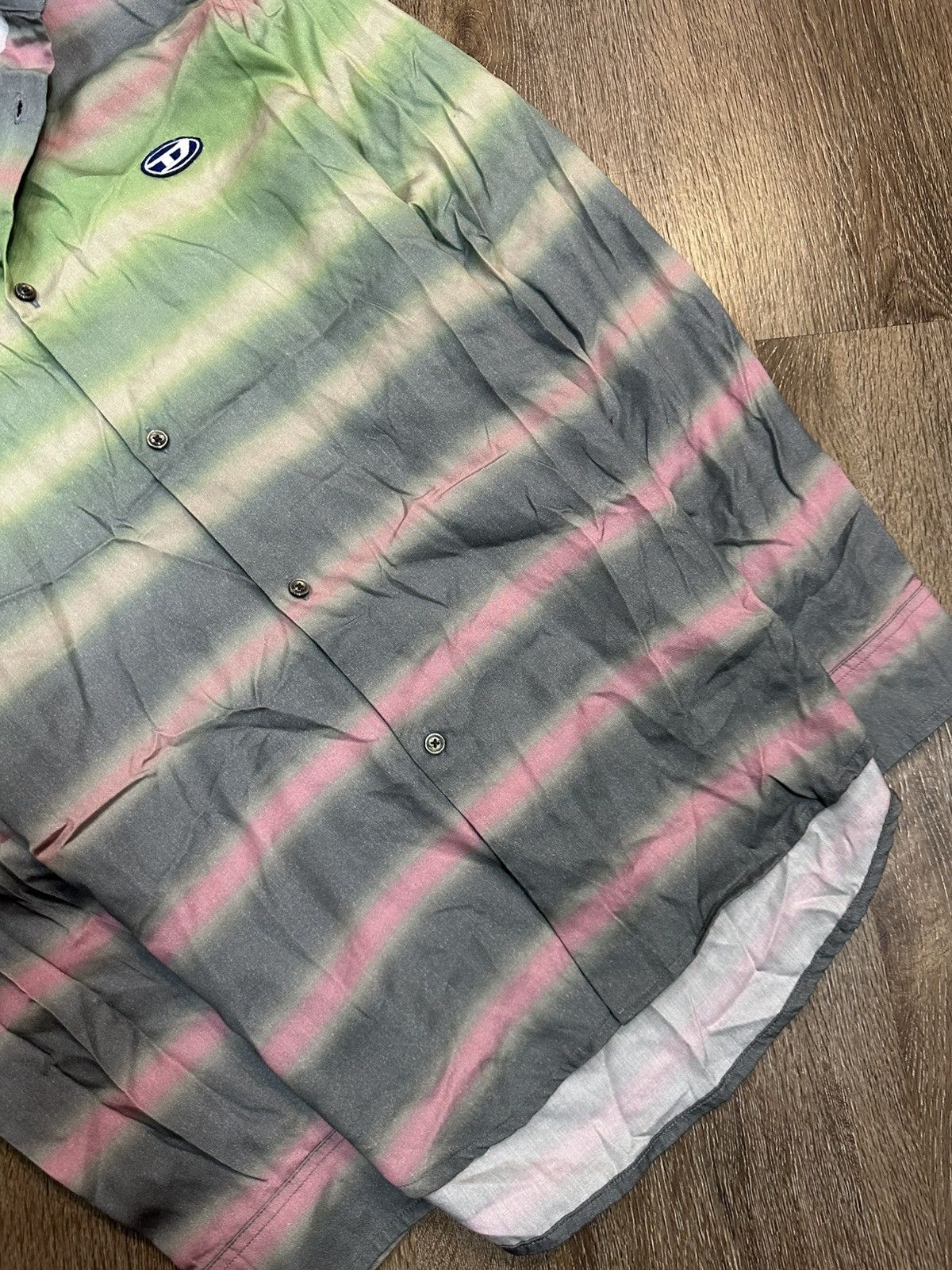 Diesel Diesel Avan-Garde Striped Shirt 100% Lyocell Size US L / EU 52-54 / 3 - 5 Thumbnail