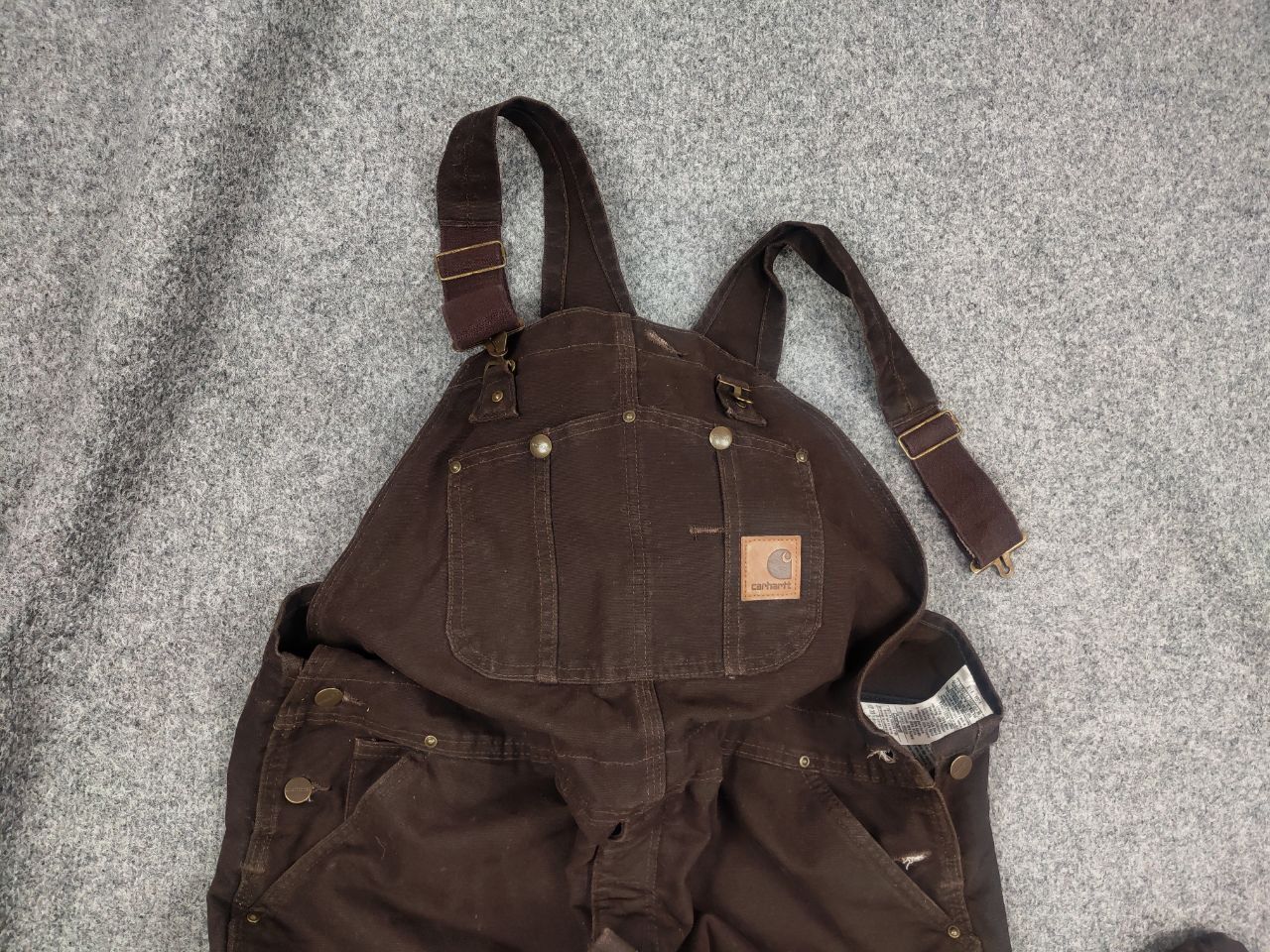 Carhartt Vintage Carhartt Baggy double knee Work canvas overalls USA Size US 36 / EU 52 - 2 Thumbnail