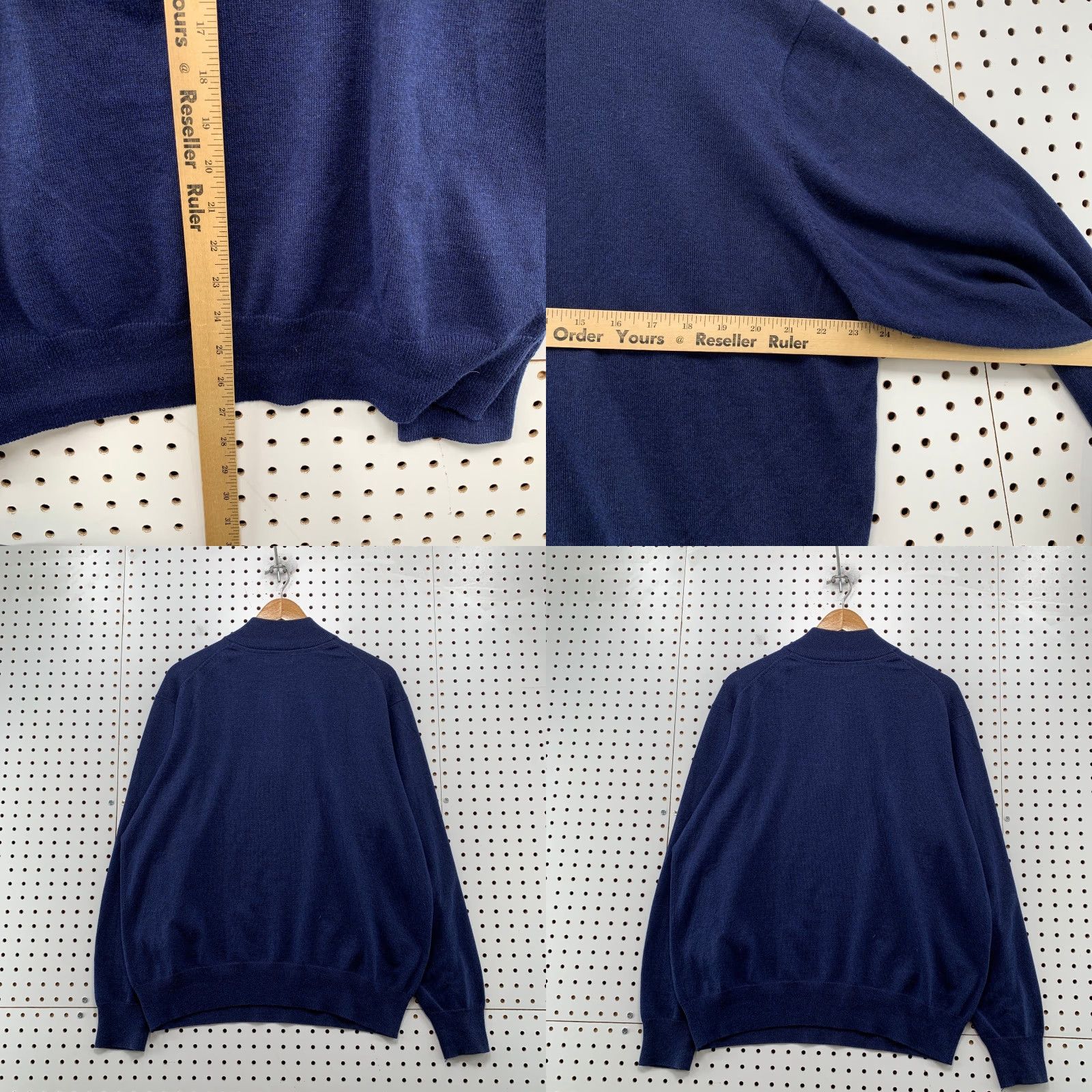 Orvis Orvis Silk Cashmere Sweater Mens Large Blue 1/4 Zip Light Weight Cotton Blend Shirt Pullover Casual Mens Size US L / EU 52-54 / 3 - 8 Thumbnail