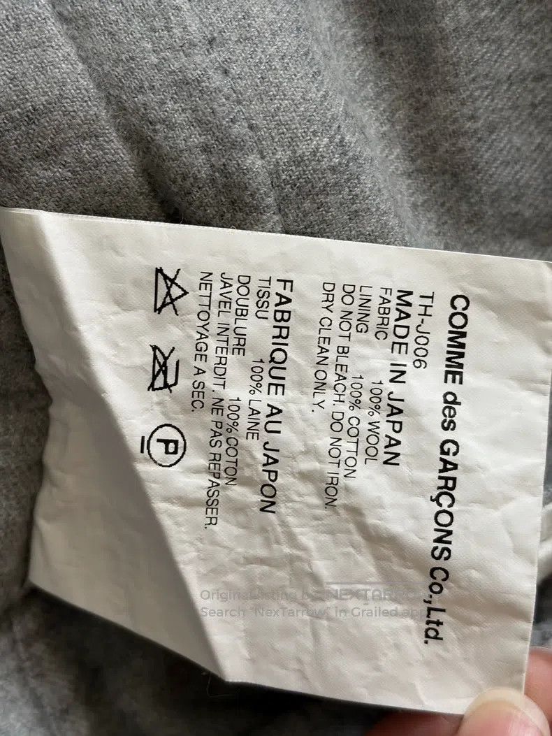 Comme des Garcons Comme des Garcons Grey Jacket Size L / US 10 / IT 46 - 6 Thumbnail