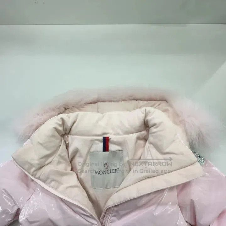 Moncler Moncler Kids' Pink Hooded Down Jacket. Size US M / EU 48-50 / 2 - 6 Thumbnail