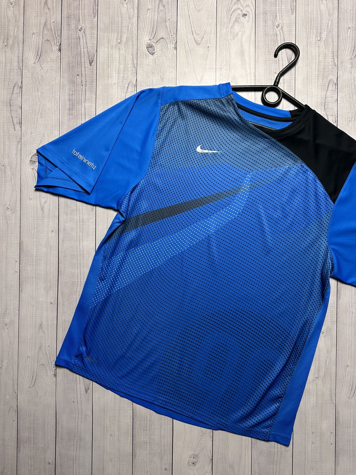 Nike × Vintage Vintage Nike Total 90 Soccer tee size M blue rare Size US M / EU 48-50 / 2 - 2 Thumbnail