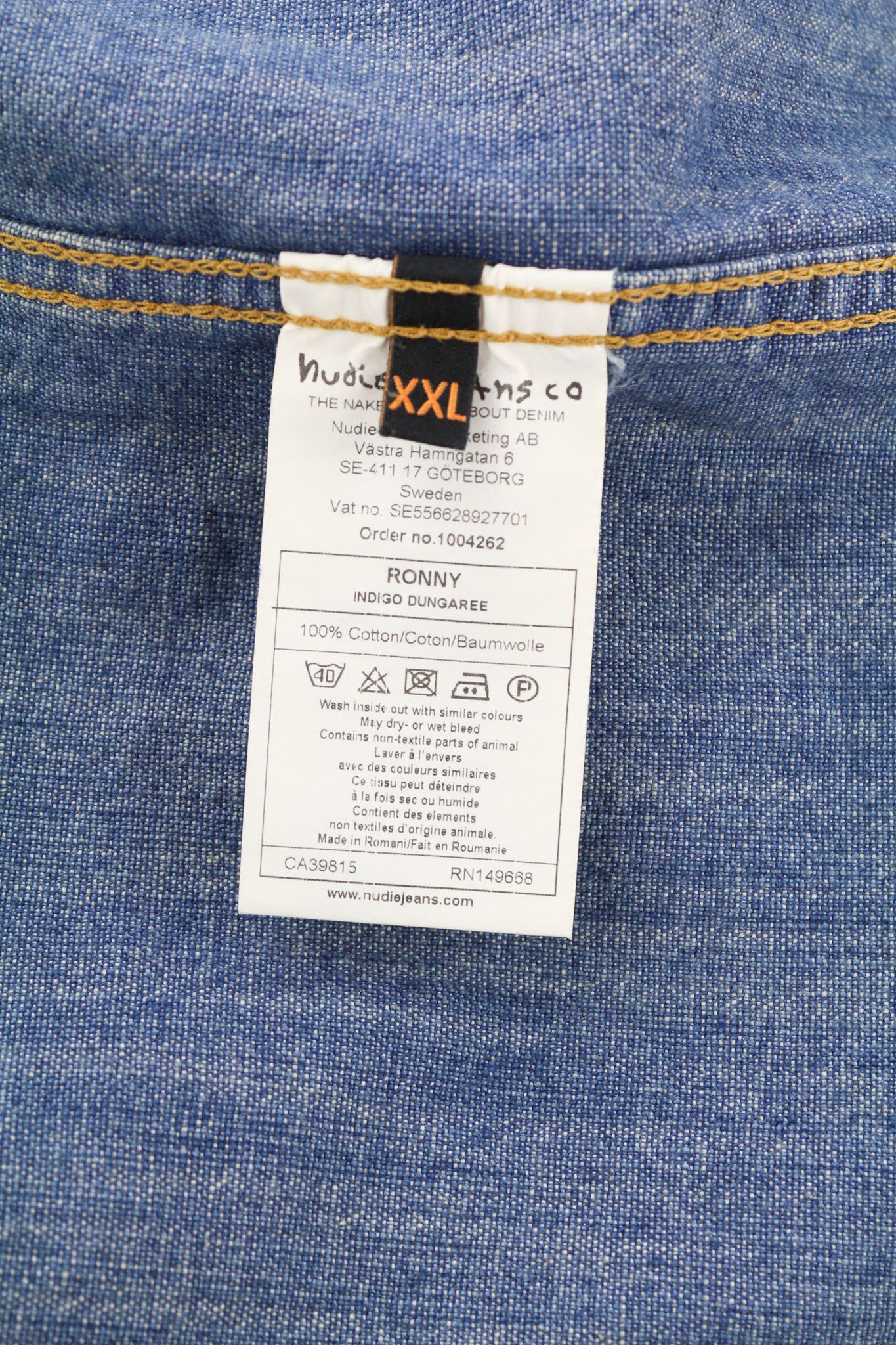 Nudie Jeans RONNY 2XL Indigo Denim Jacket 80733 Size US XXL / EU 58 / 5 - 6 Thumbnail