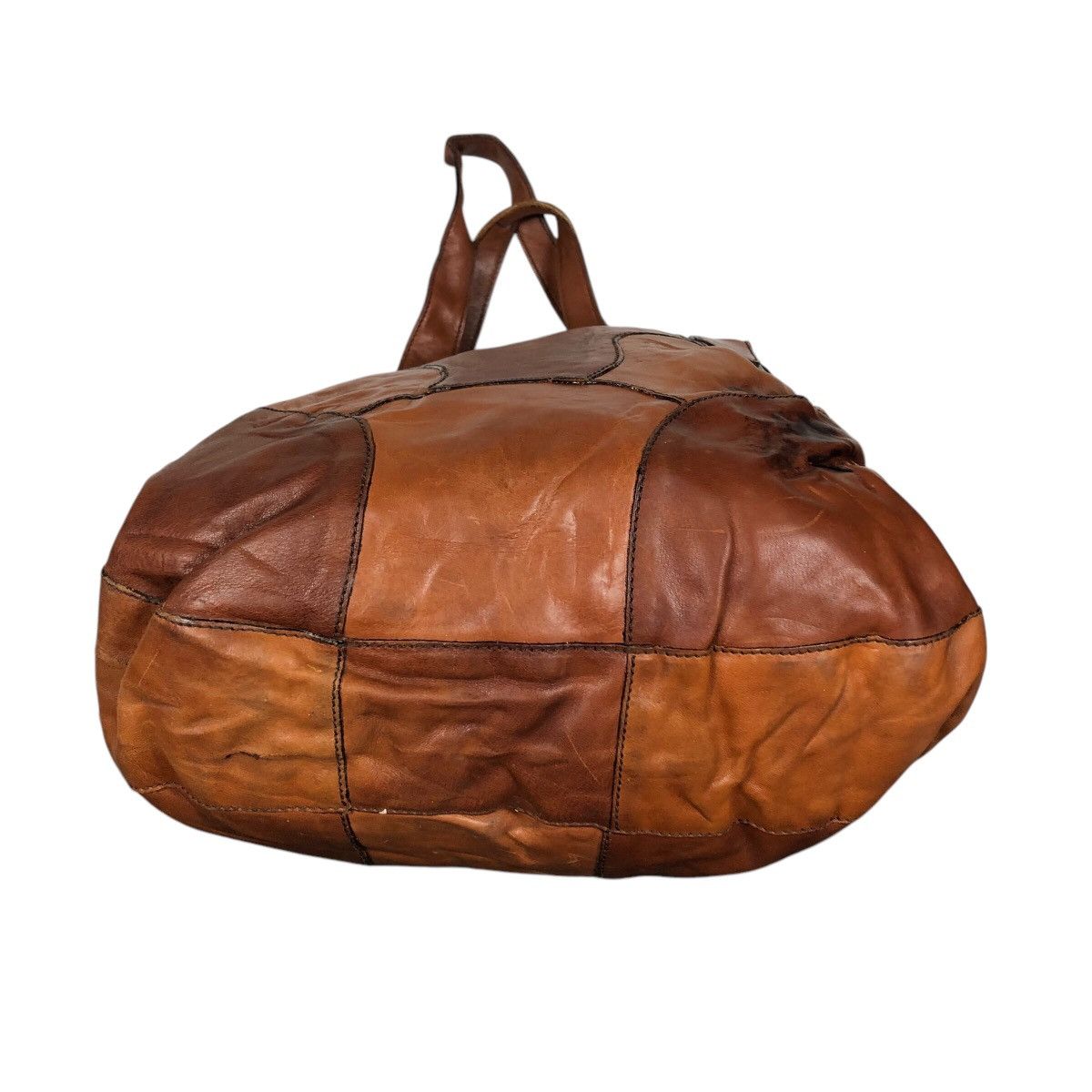 Vintage 📌Vtg Genuine Patchwork Leather Handbag Desmo Made in Italy Size ONE SIZE - 8 Thumbnail