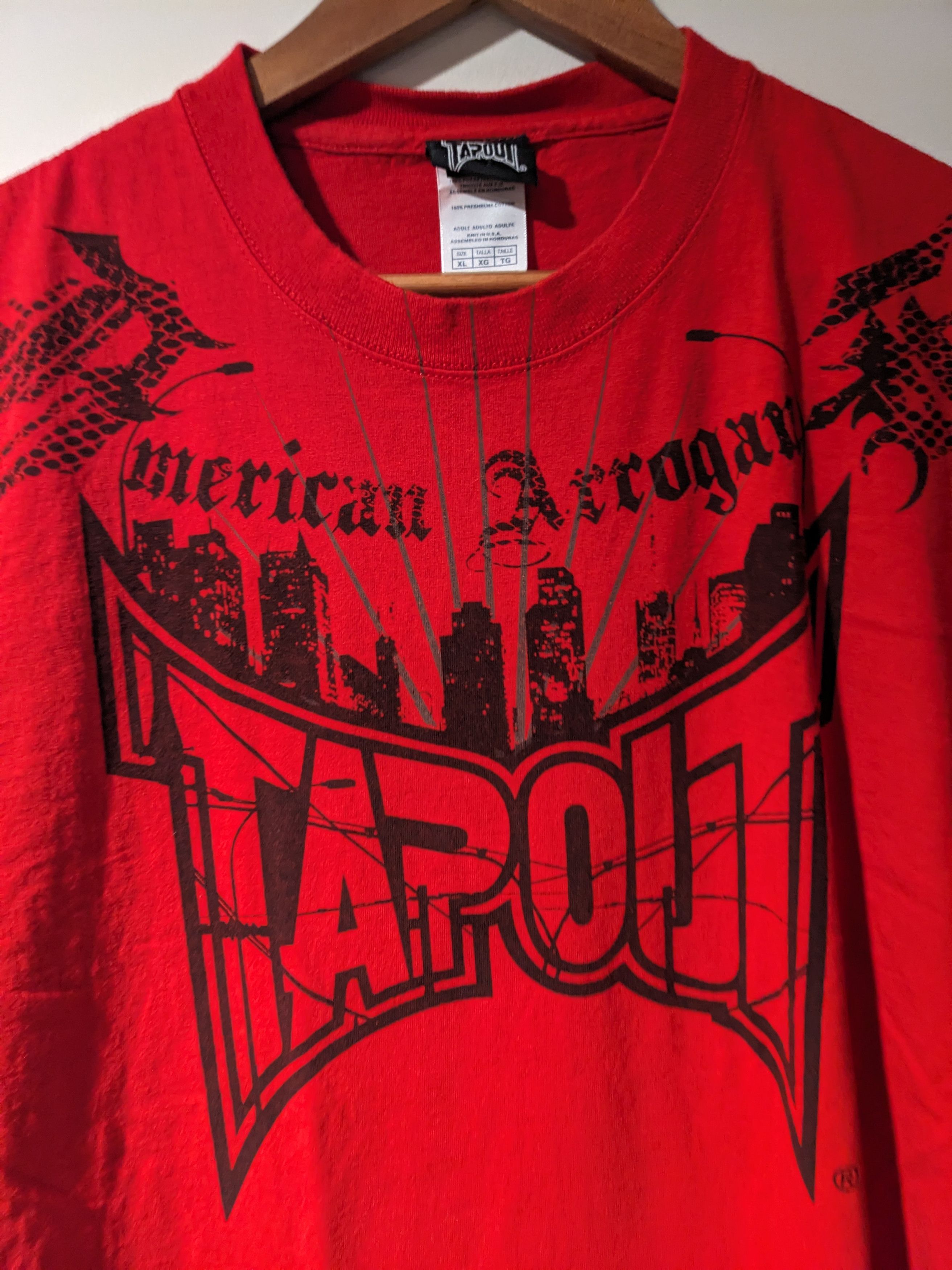 Tapout × Vintage Vintage Y2K TapouT MMA UFC Fighting Red X-Large T-Shirt Size US XL / EU 56 / 4 - 2 Thumbnail