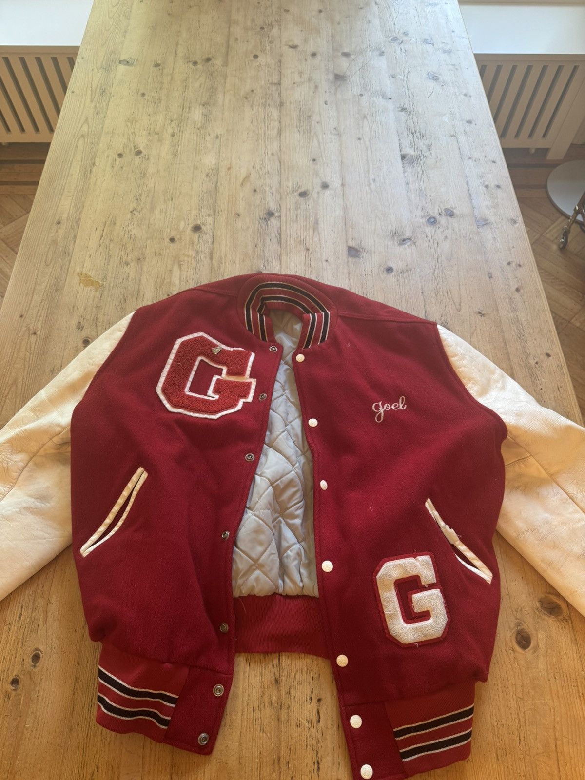 Other Vintage Guilderland Varsity Jacket – USA Made Wool & Leather Size US L / EU 52-54 / 3 - 1 Thumbnail