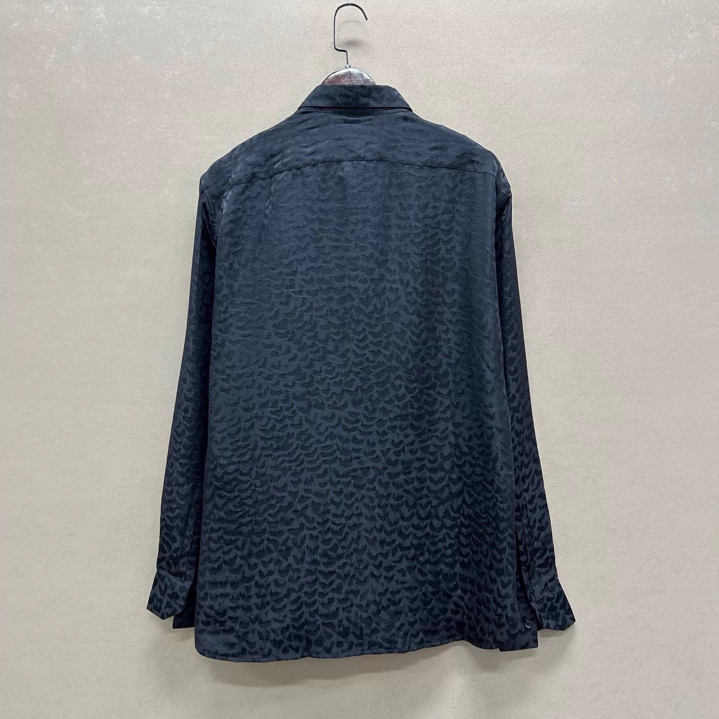 Yves Saint Laurent YSL Silk Subtle Allover Print Shirt Size 40 99 New Size US M / EU 48-50 / 2 - 2 Thumbnail