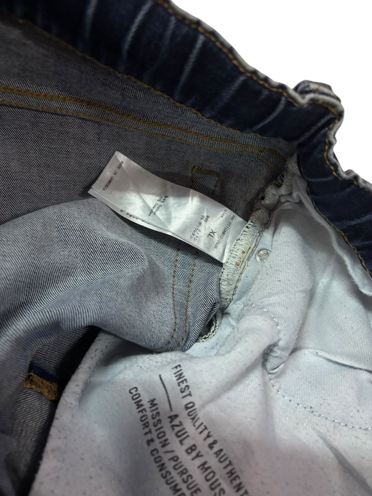 Japanese Brand Vtg Y2k Japan Azul by Moussy Distressed Relaxed Jeans Size US 32 / EU 48 - 7 Thumbnail