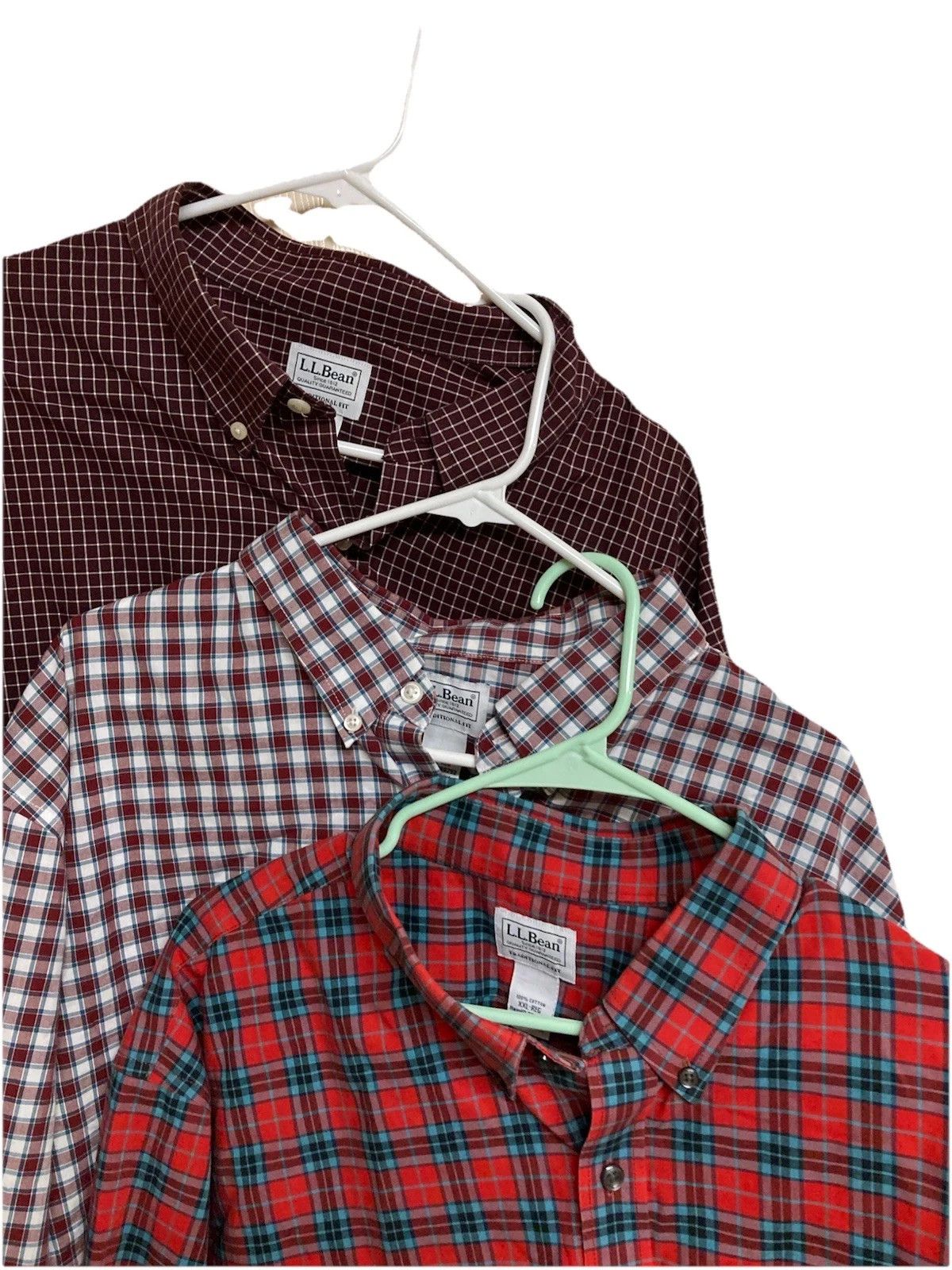 L.L. Bean Bundle of 3 L.L. Bean LS Shirts Checks Size XXL Size US XXL / EU 58 / 5 - 1 Thumbnail