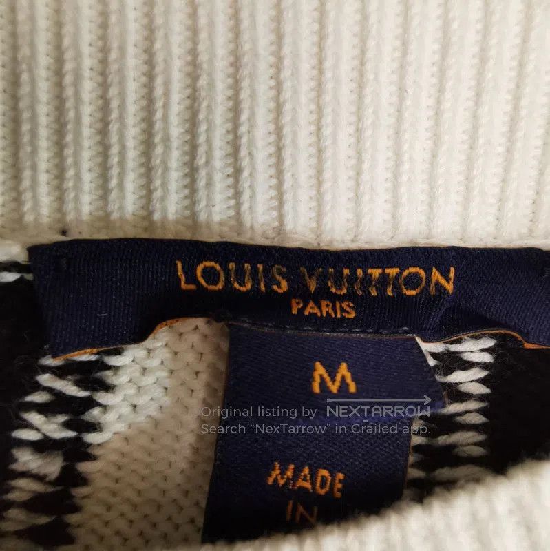 Louis Vuitton Louis Vuitton Checkered Knit Sweater in Size M. Size US M / EU 48-50 / 2 - 3 Thumbnail