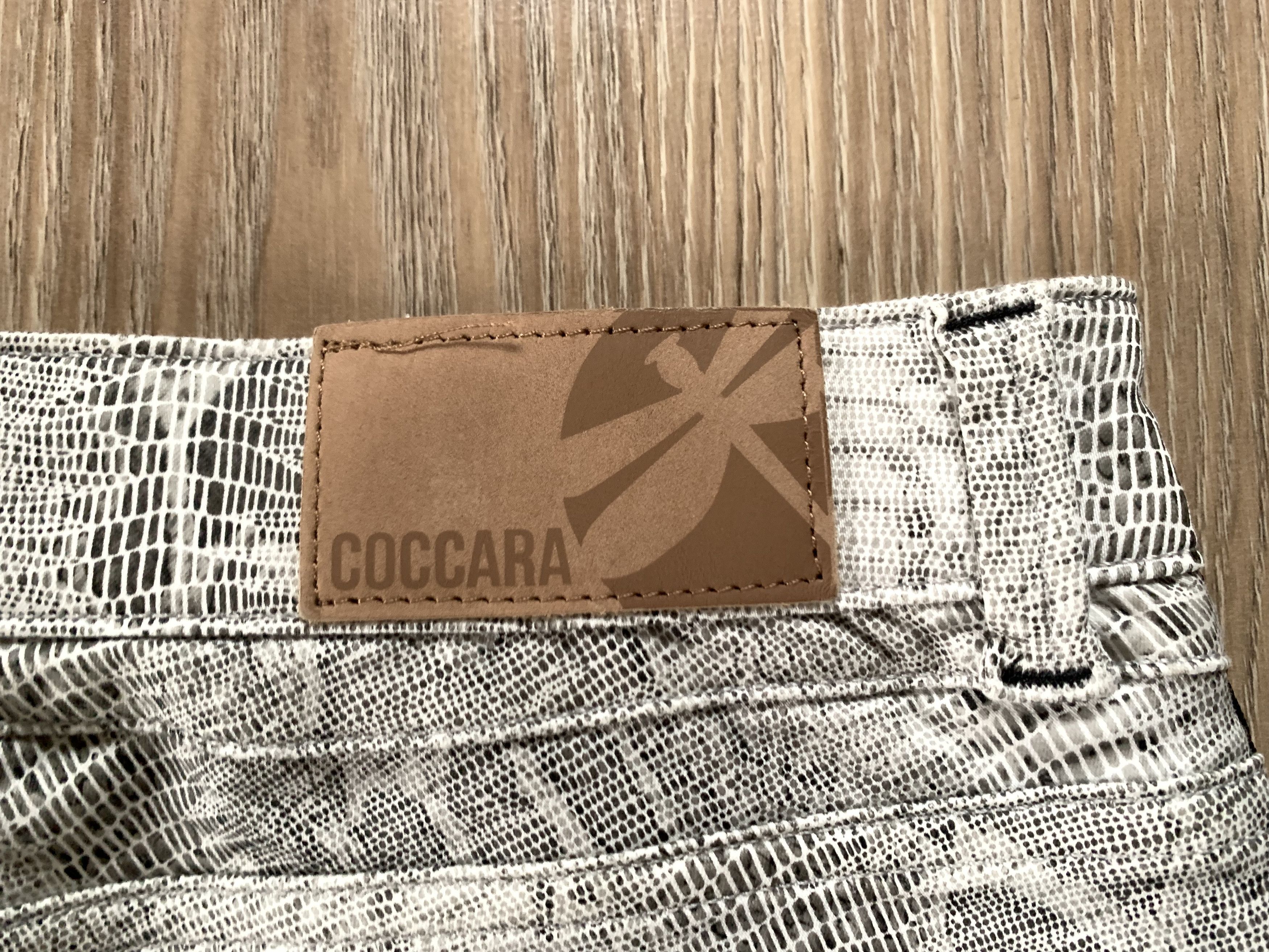 Denime × Designer Coccara Animal Print Jeans Piton Reptile Size 31" - 7 Thumbnail