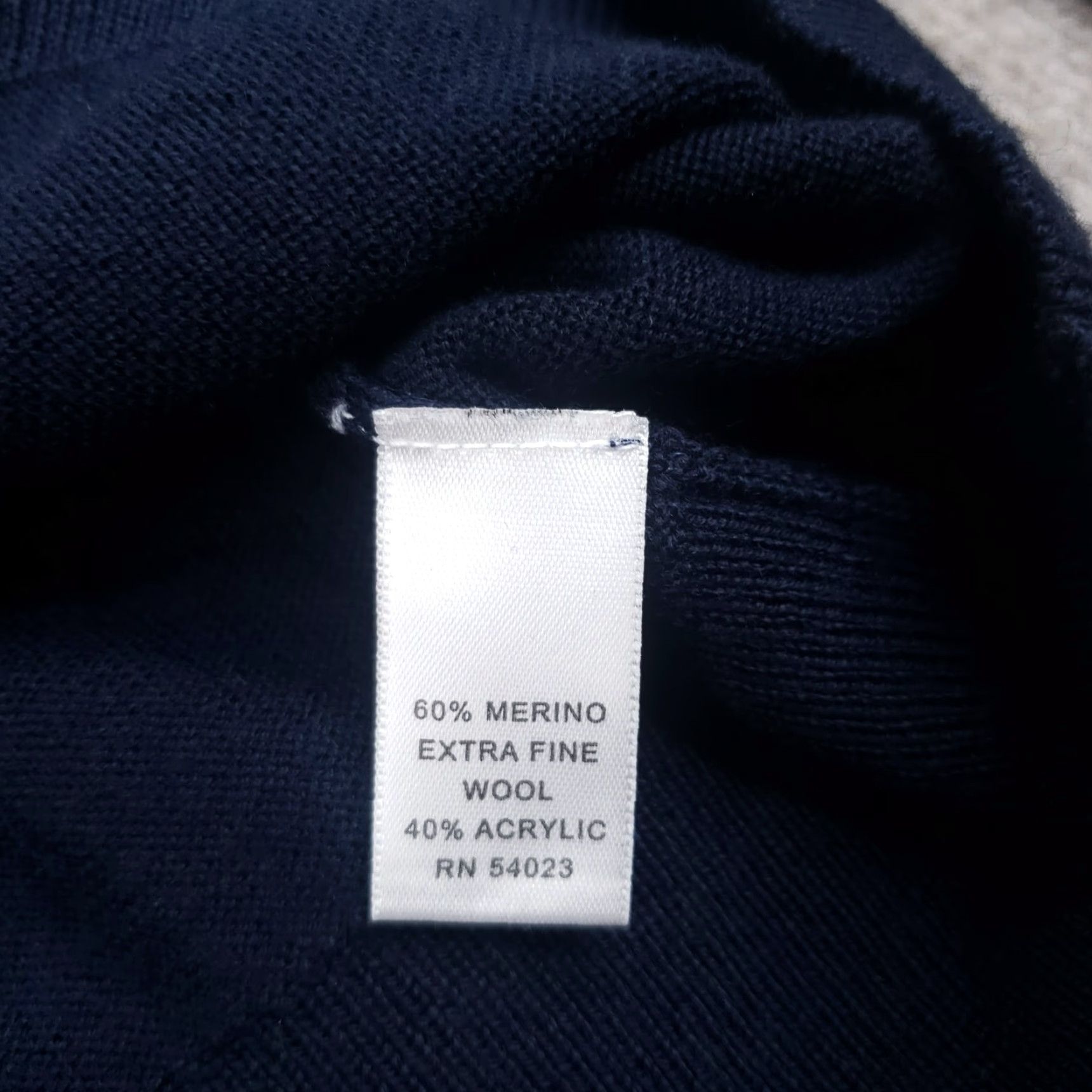 Banana Republic Banana Republic Mens Large Blue Long Sleeve Mock Neck Sweater Size US L / EU 52-54 / 3 - 7 Thumbnail