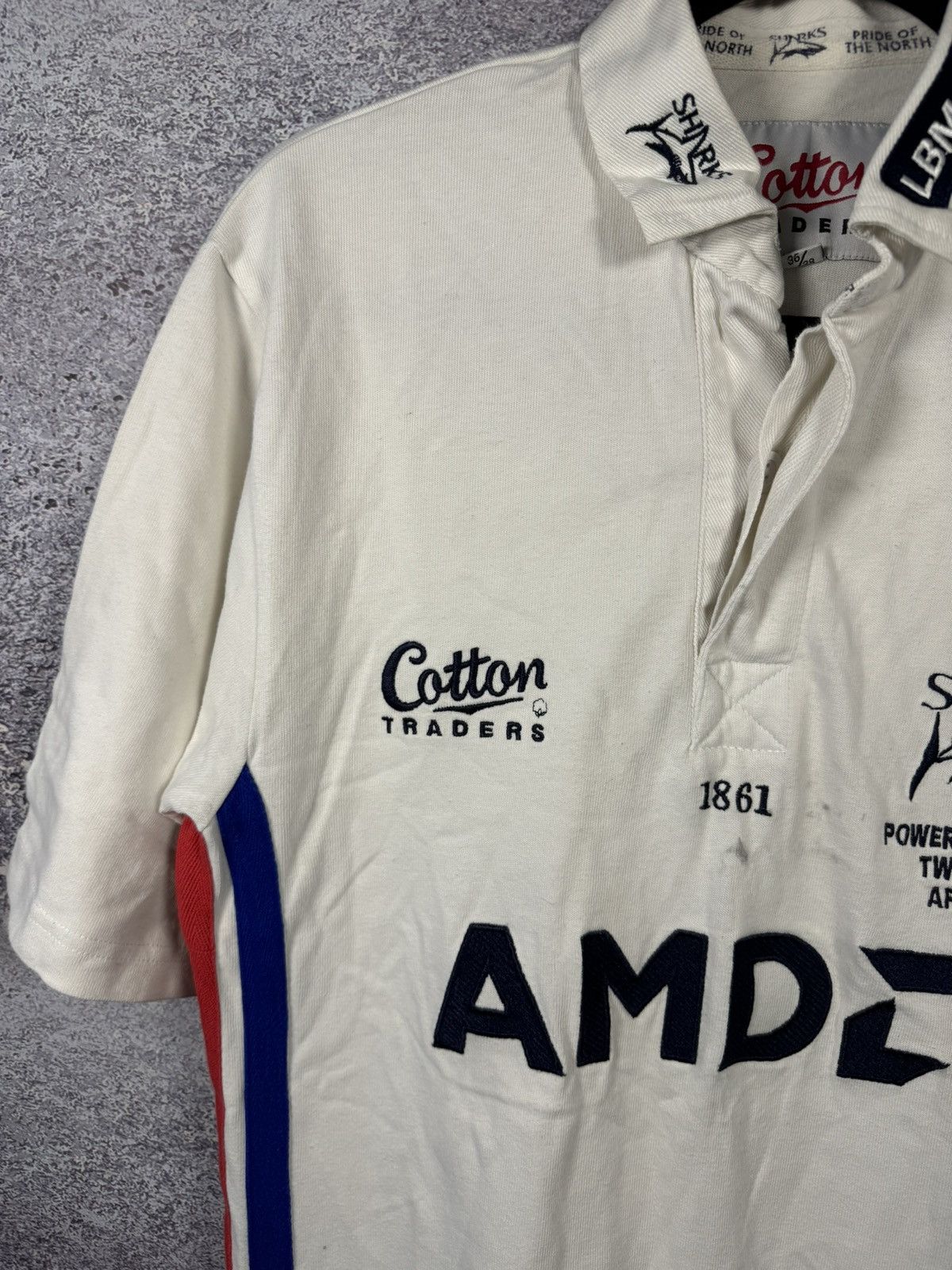 Cotton Traders × Vintage Vintage Sale Sharks Rugby Shirt S Cotton Traders 2004 Jersey Size US S / EU 44-46 / 1 - 5 Thumbnail