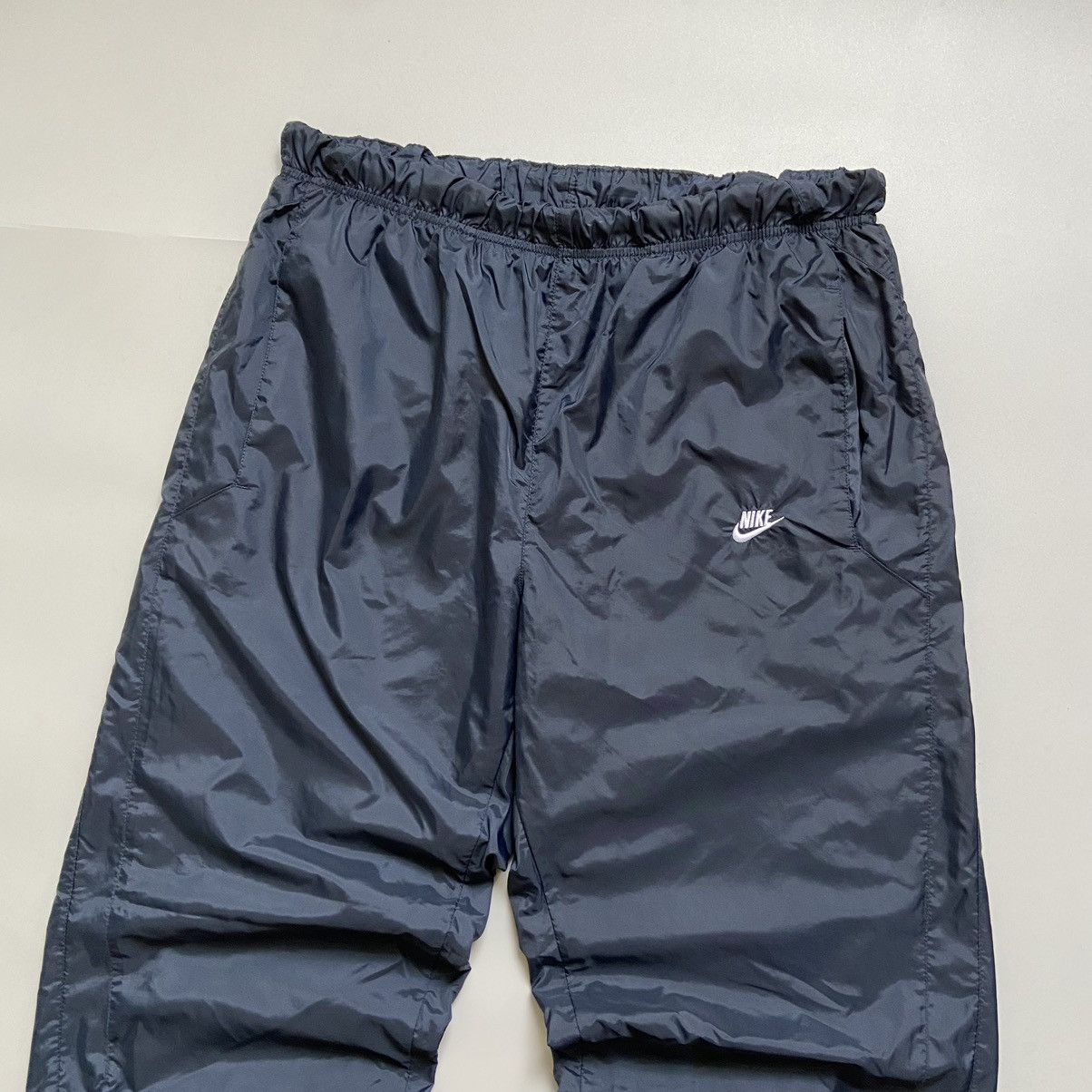 Nike × Vintage NIKE DOUBLE SWOOSH TRACK PANTS GORPCORE NAVY DRILL JOGGERS Size US 34 / EU 50 - 10 Thumbnail