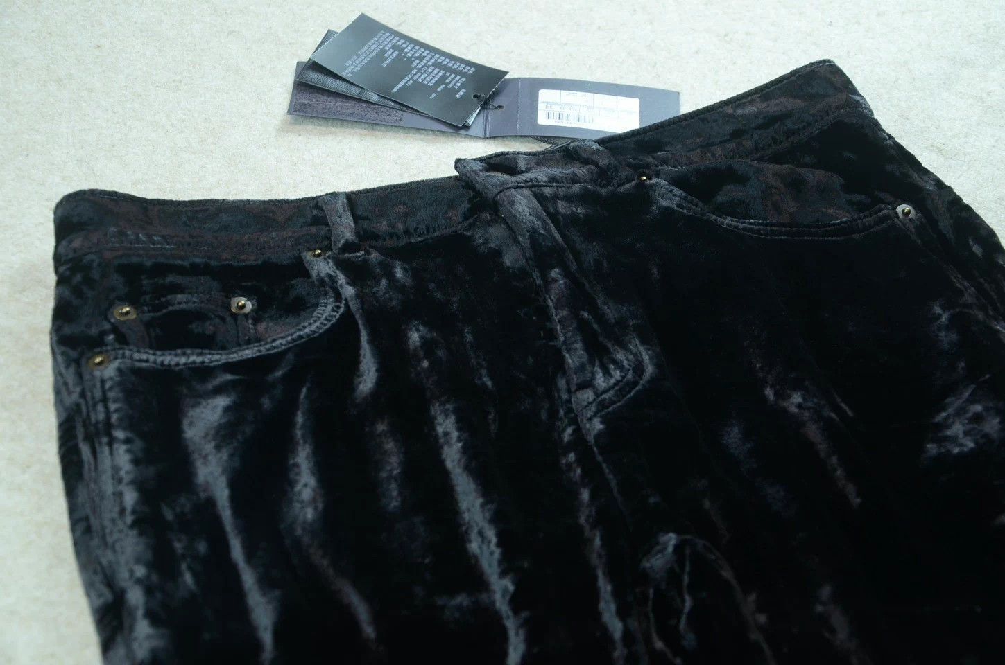 Saint Laurent Paris SLP Saint Laurent Black Runway Velvet Casual Pants Size US 31 - 5 Thumbnail