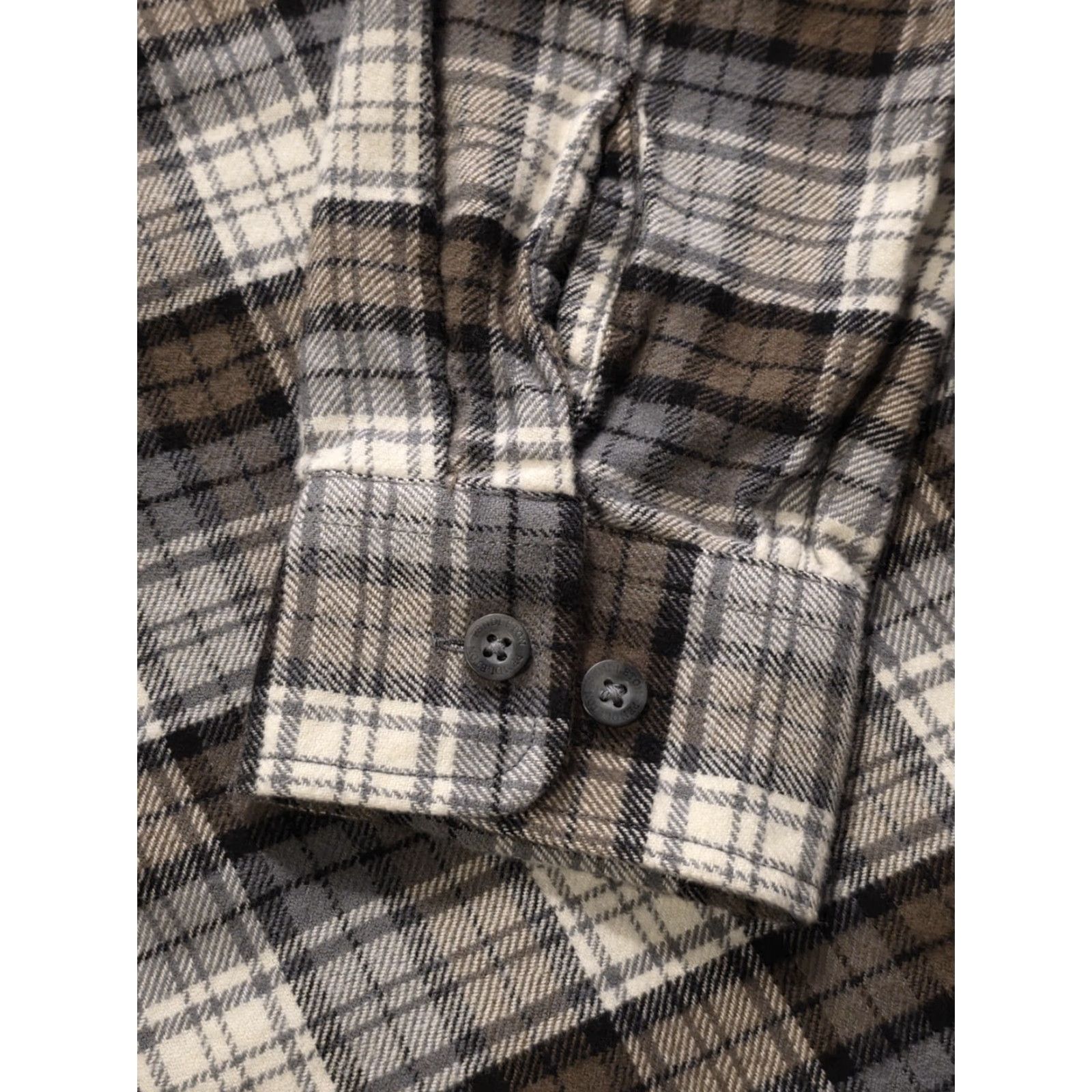 Pendleton Pendleton Hawthorne Flannel Button Up Shirt Elbow Patches Brown/Gray Men's Large Size US L / EU 52-54 / 3 - 6 Thumbnail