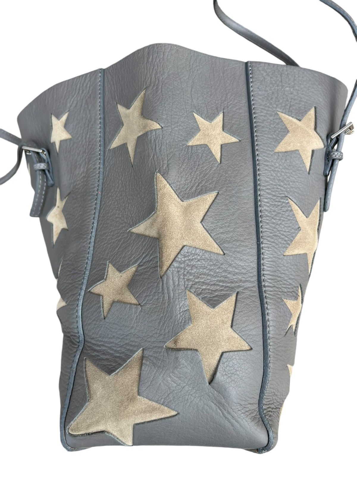 Leather Handmade Amantes Amentes Stars Patina Leather Tote Bag Size ONE SIZE - 12 Thumbnail