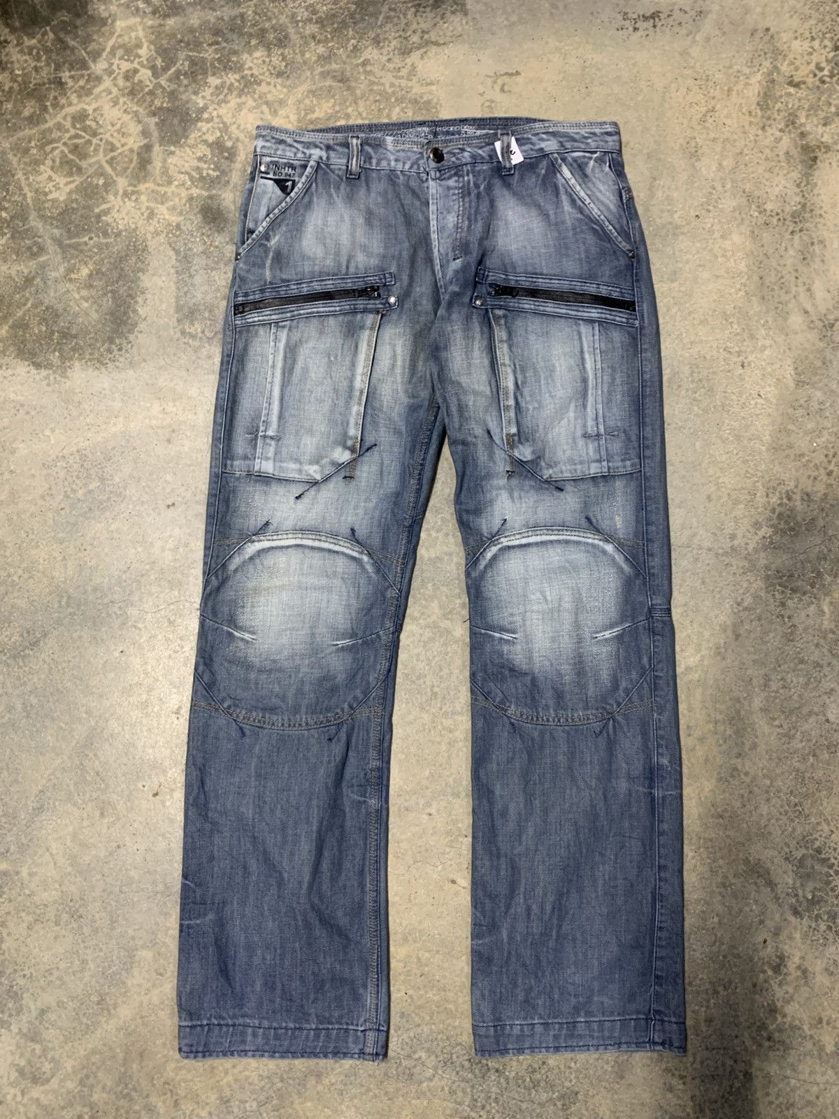 If Six Was Nine Distressed double knee NEXT JEAN Size US 34 / EU 50 - 1 Thumbnail