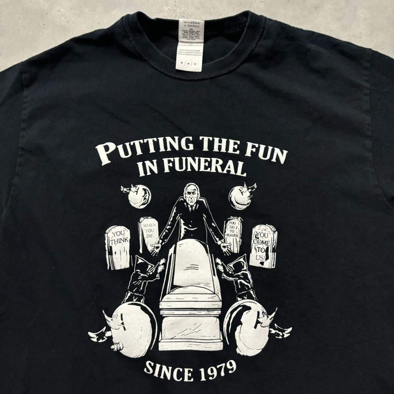 Japanese Brand × Vintage Crazy Vintage Y2K/2000s Funny Quote Horror Halloween Tee! Size US M / EU 48-50 / 2 - 2 Thumbnail