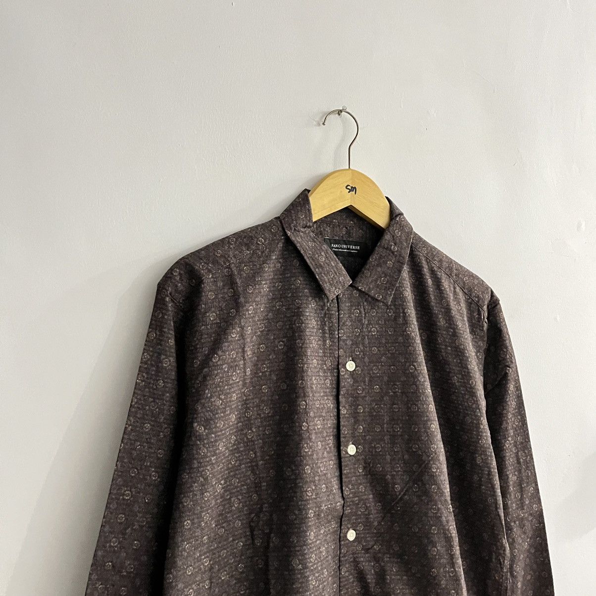Japanese Brand Nano Universe - Pattern Longsleeve Button Up Size US M / EU 48-50 / 2 - 3 Thumbnail
