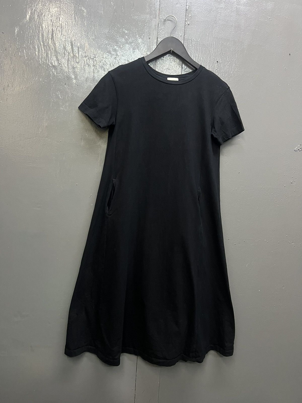 GU Black Short Sleeve Dress With Crew Neck Size M / US 6-8 / IT 42-44 - 3 Thumbnail