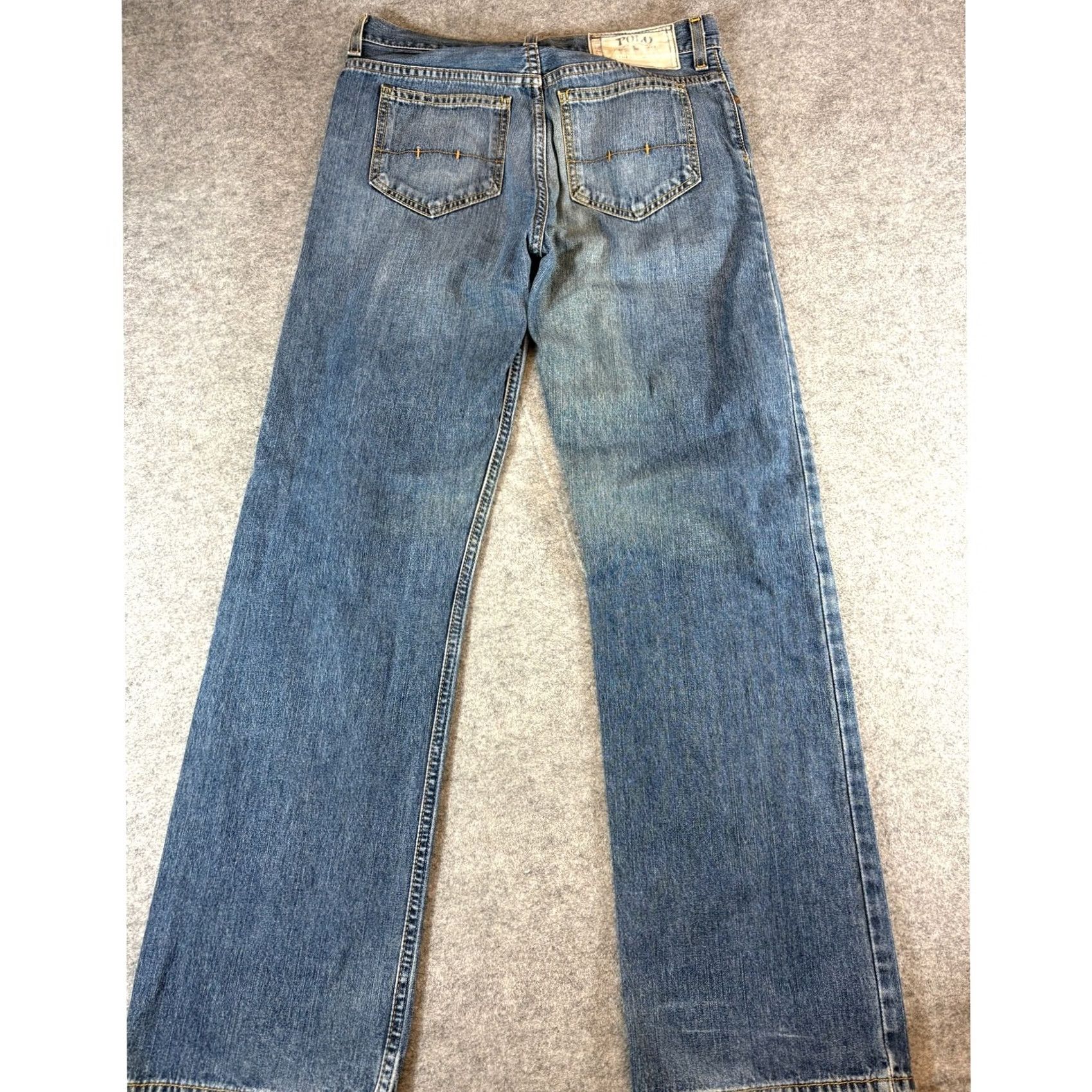 Polo Ralph Lauren VINTAGE Polo Ralph Lauren Jeans Womens 18 Denim Relaxed Straight Blue 5-Pocket 28x30 Size 40" / US 18 - 7 Thumbnail