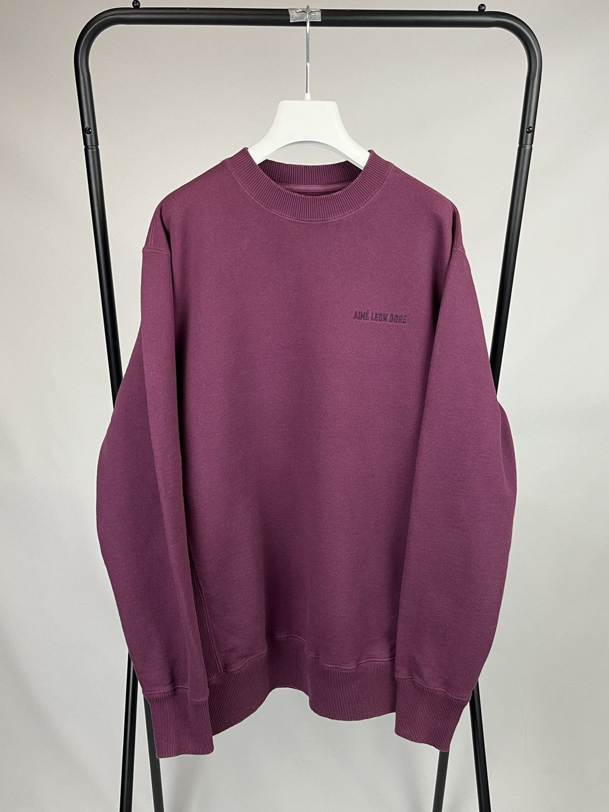 Aime Leon Dore Aime Leon Dore Tonal Logo crewneck sweatshirt burgundy Size US L / EU 52-54 / 3 - 1 Thumbnail