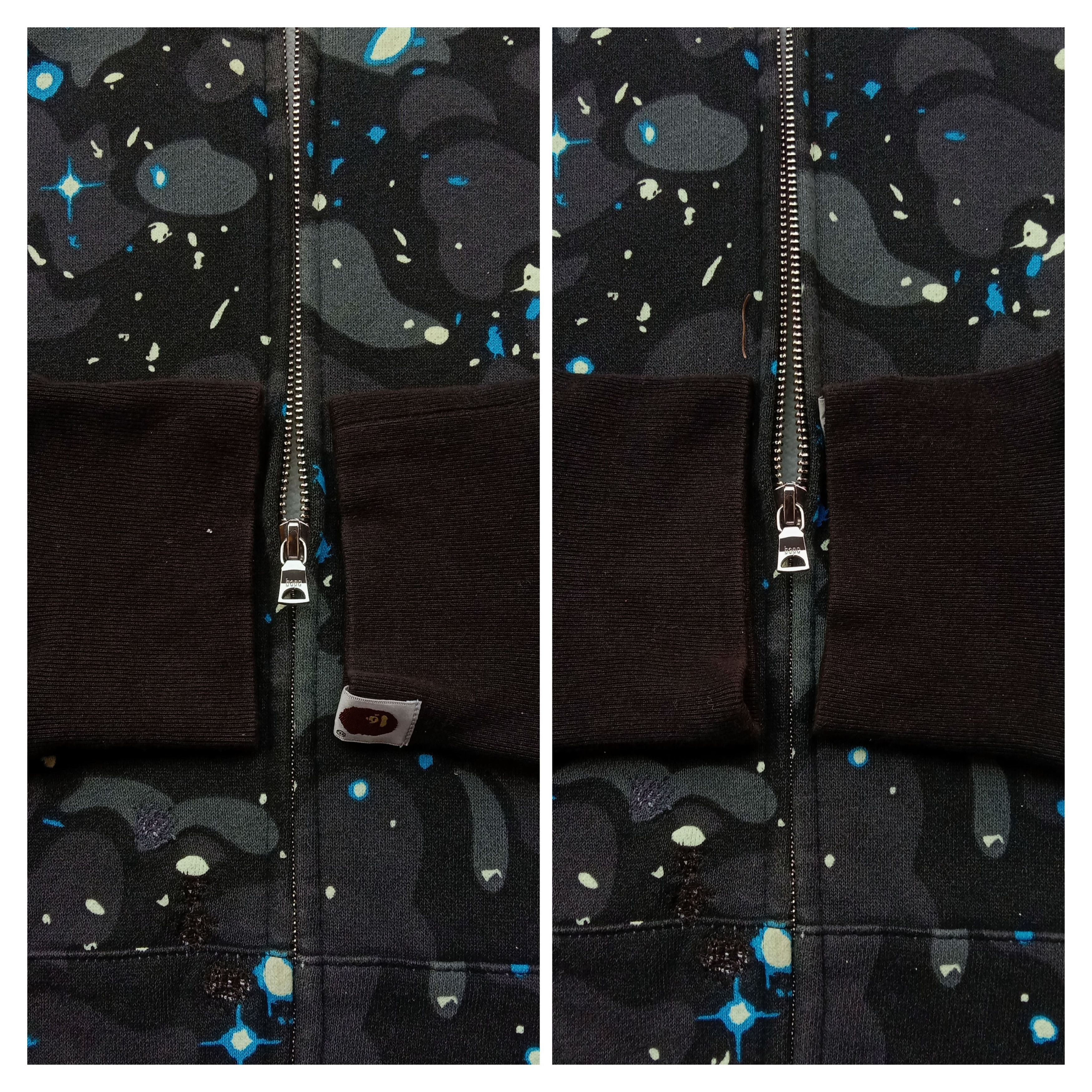 Bape Space Camo Raglan Full Zip Hoodie (2016) Size US XL / EU 56 / 4 - 7 Thumbnail