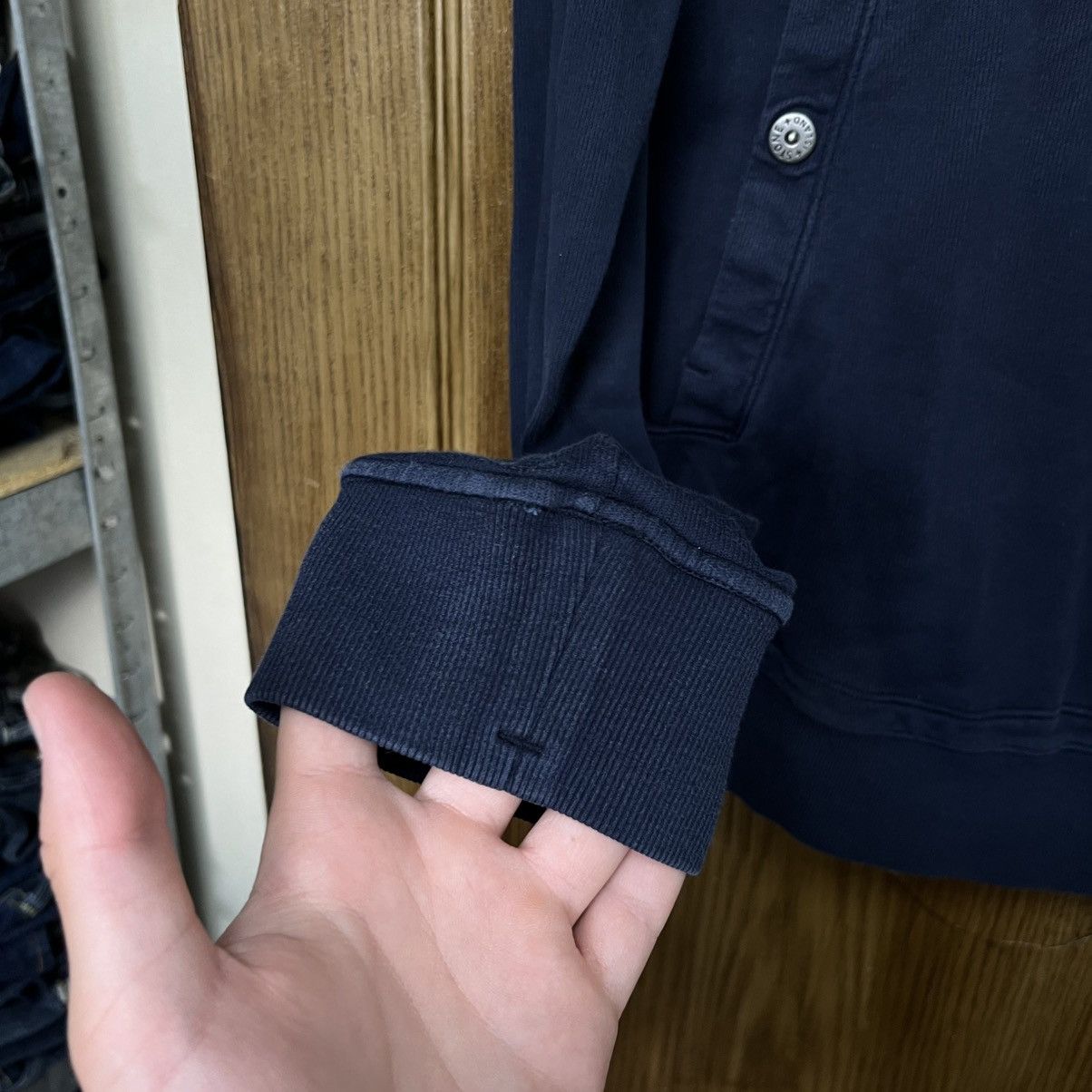 Stone Island Vintage Stone Island Sweatshirt Navy Blue Size US L / EU 52-54 / 3 - 6 Thumbnail