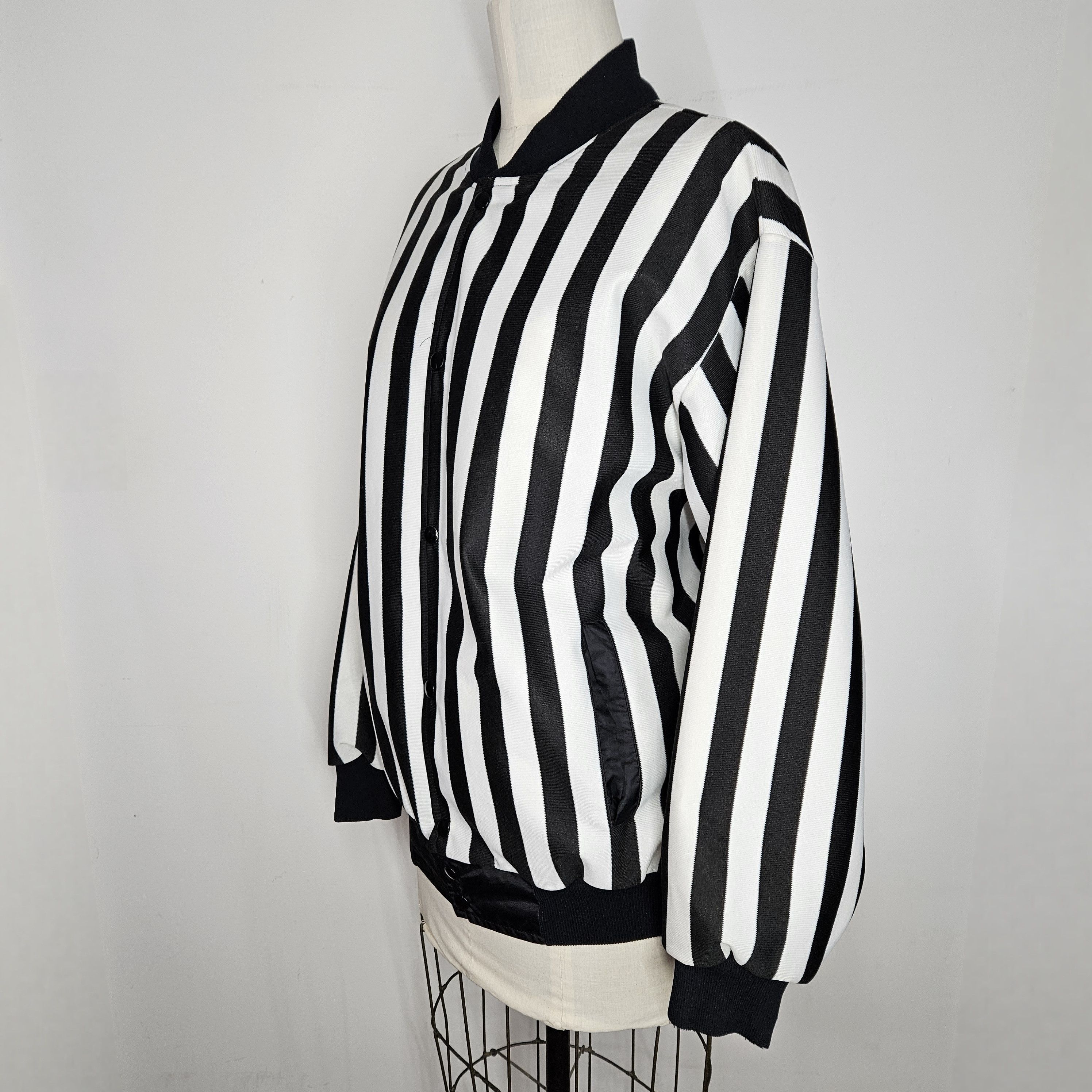 Other Honig's Men's M Jacket Vintage Referee Bomber Black White Size US M / EU 48-50 / 2 - 6 Thumbnail