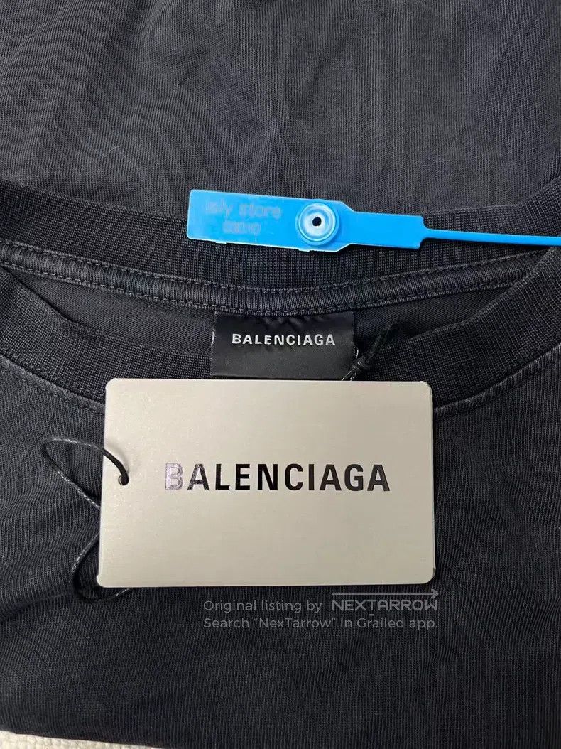 Balenciaga Balenciaga Logo Crystal Short Sleeve T-Shirt Size M / US 6-8 / IT 42-44 - 5 Thumbnail