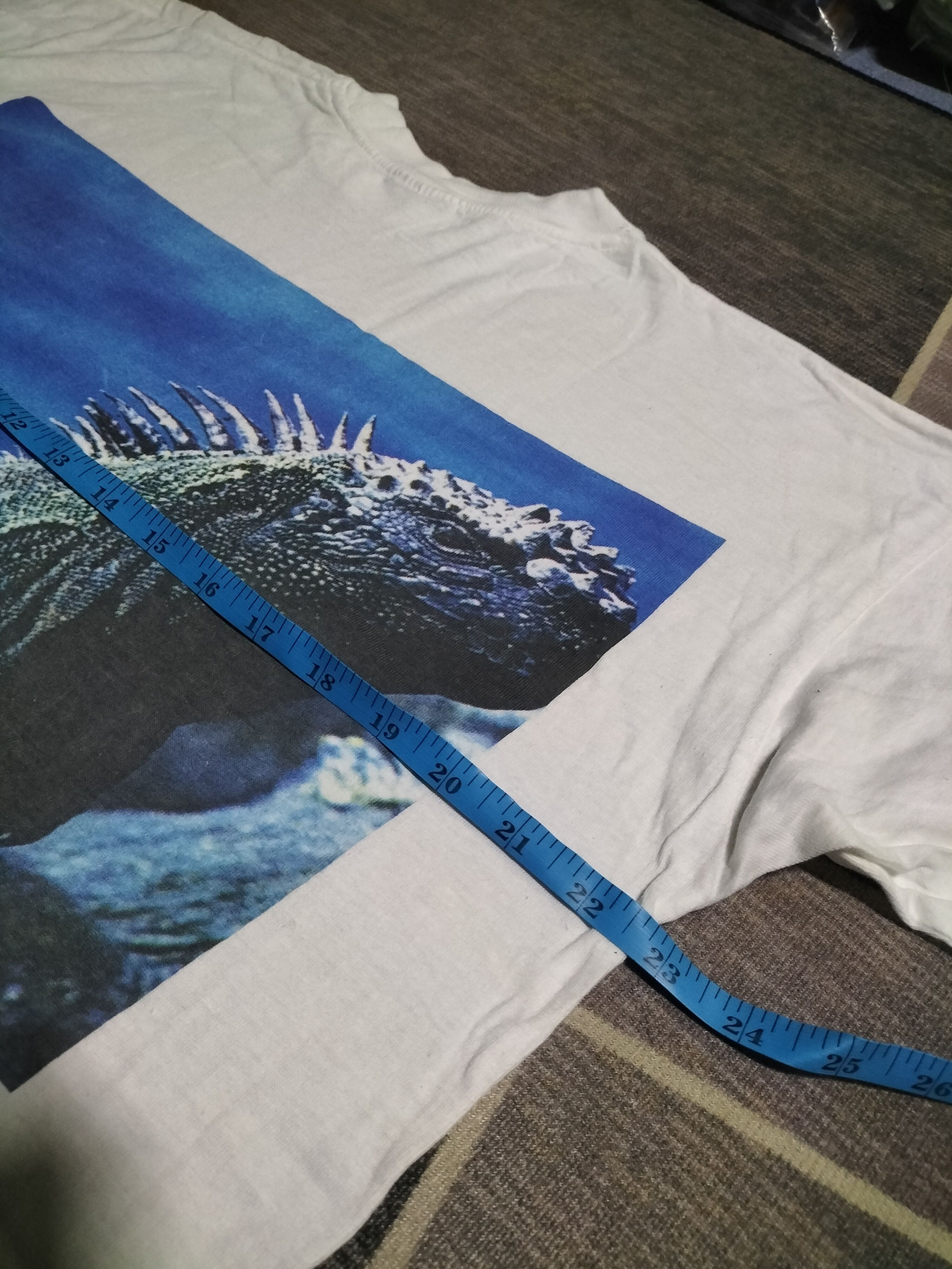 Vintage Vintage Godzilla Arts movie fashion cotton thin Size US XL / EU 56 / 4 - 5 Thumbnail