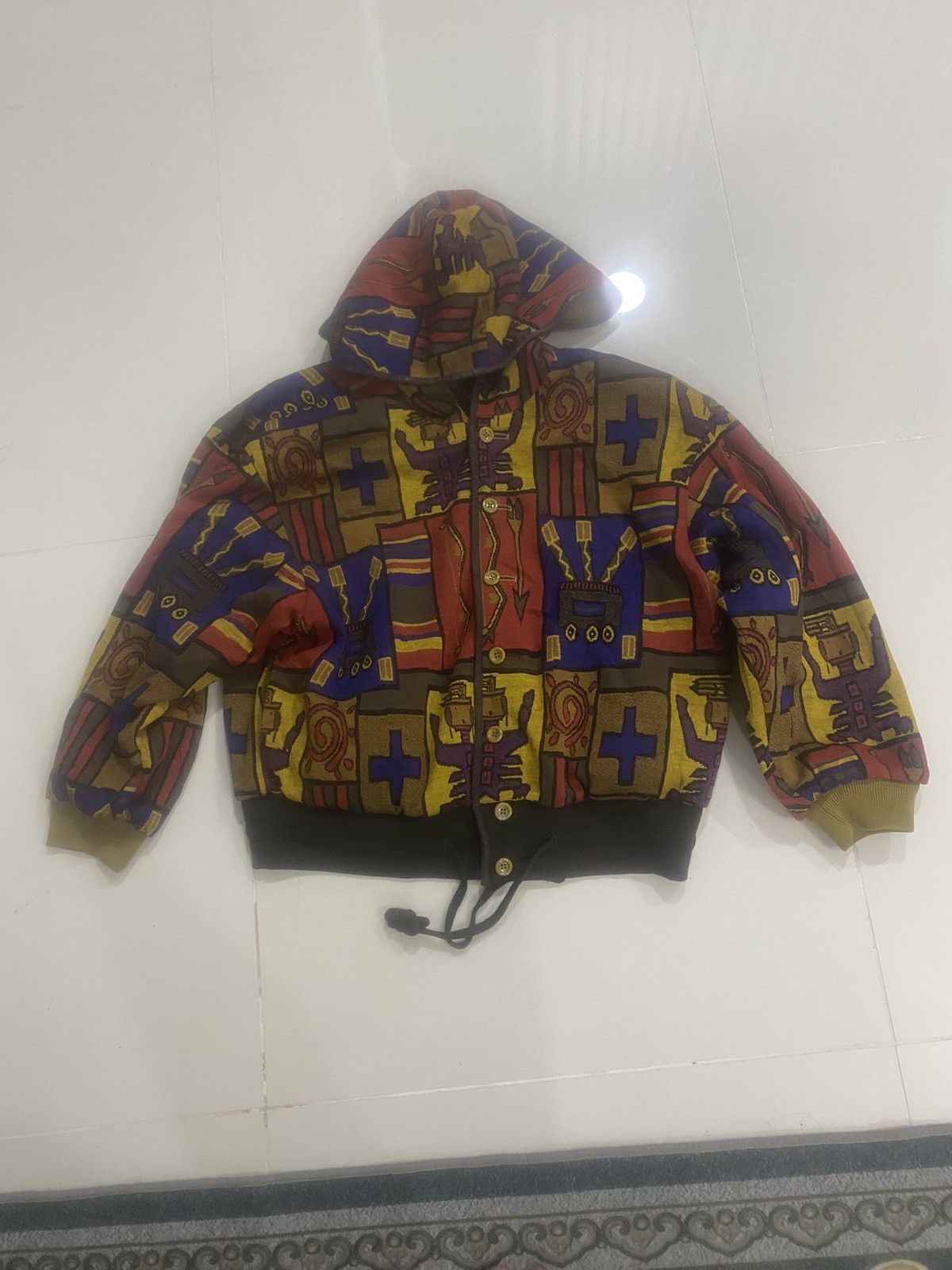 If Six Was Nine VINTAGE REVERSIBLE POP ART HOODIE Size US L / EU 52-54 / 3 - 1 Thumbnail