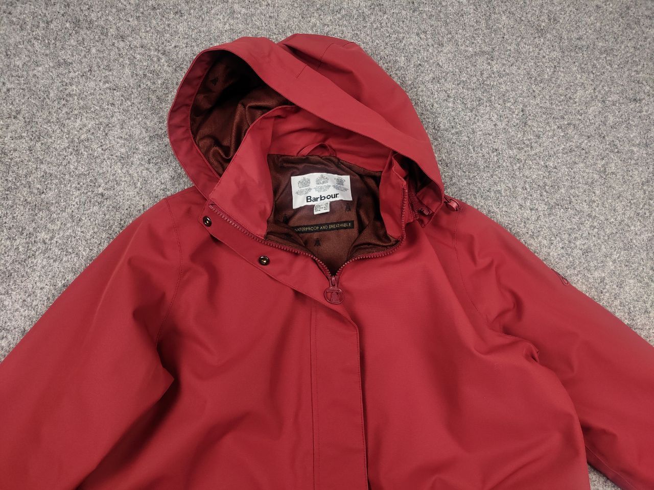 Barbour Barbour Roseate Waterproof Hooded Long Jacket brick color Size XL / US 12-14 / IT 48-50 - 5 Thumbnail